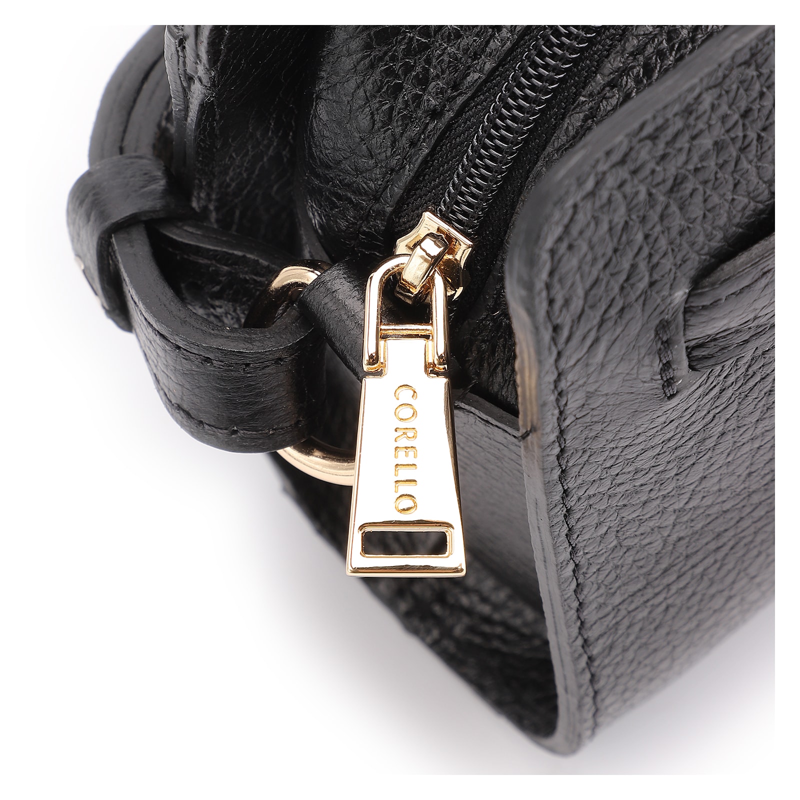 Bolsa Transversal Couro Antique Preto