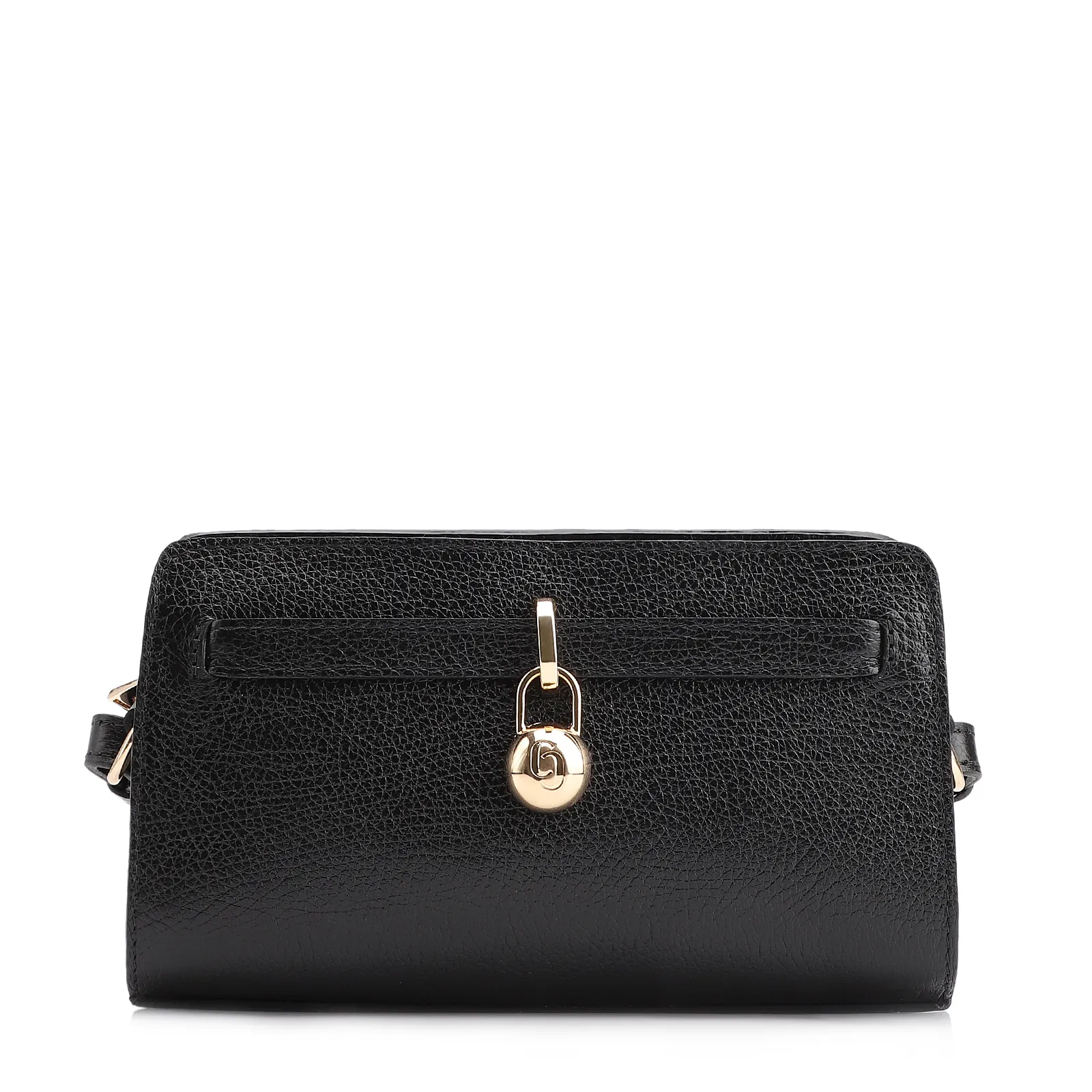 Bolsa Transversal Couro Antique Preto