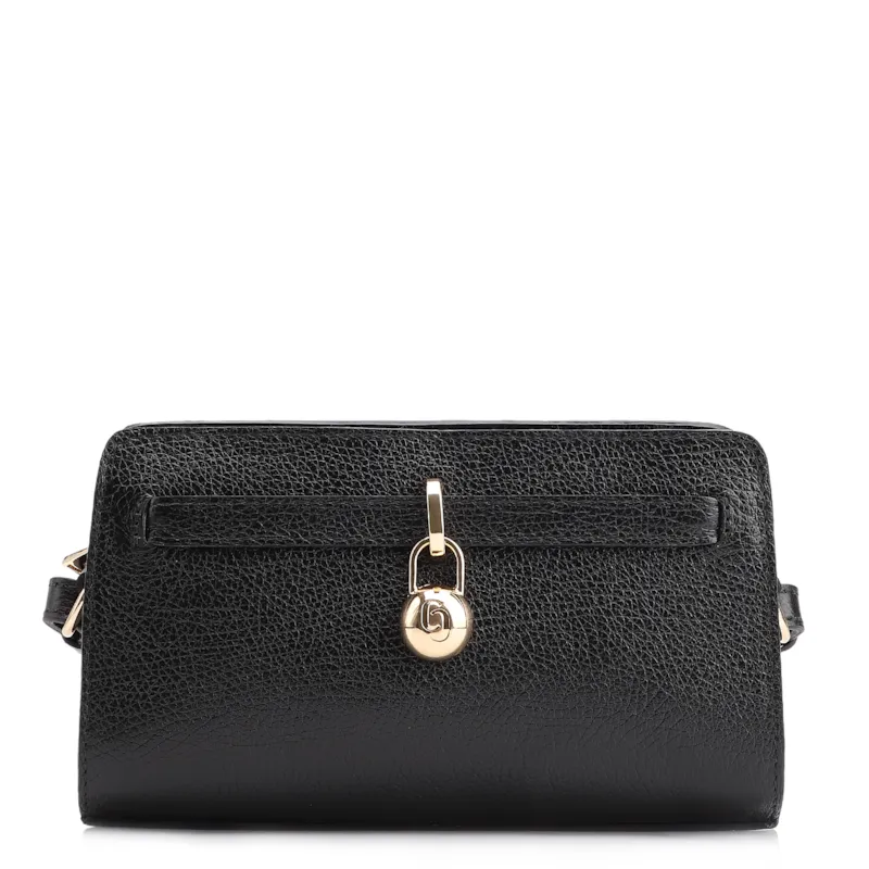 Bolsa Transversal Couro Antique Preto