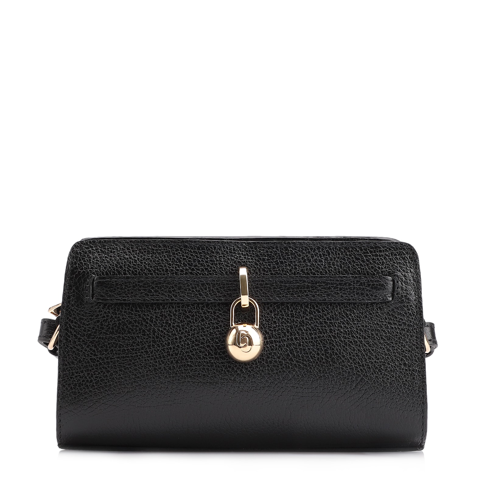 Bolsa Transversal Couro Antique Preto
