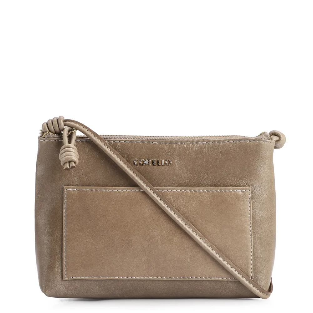 Bolsa Transversal Couro Argila