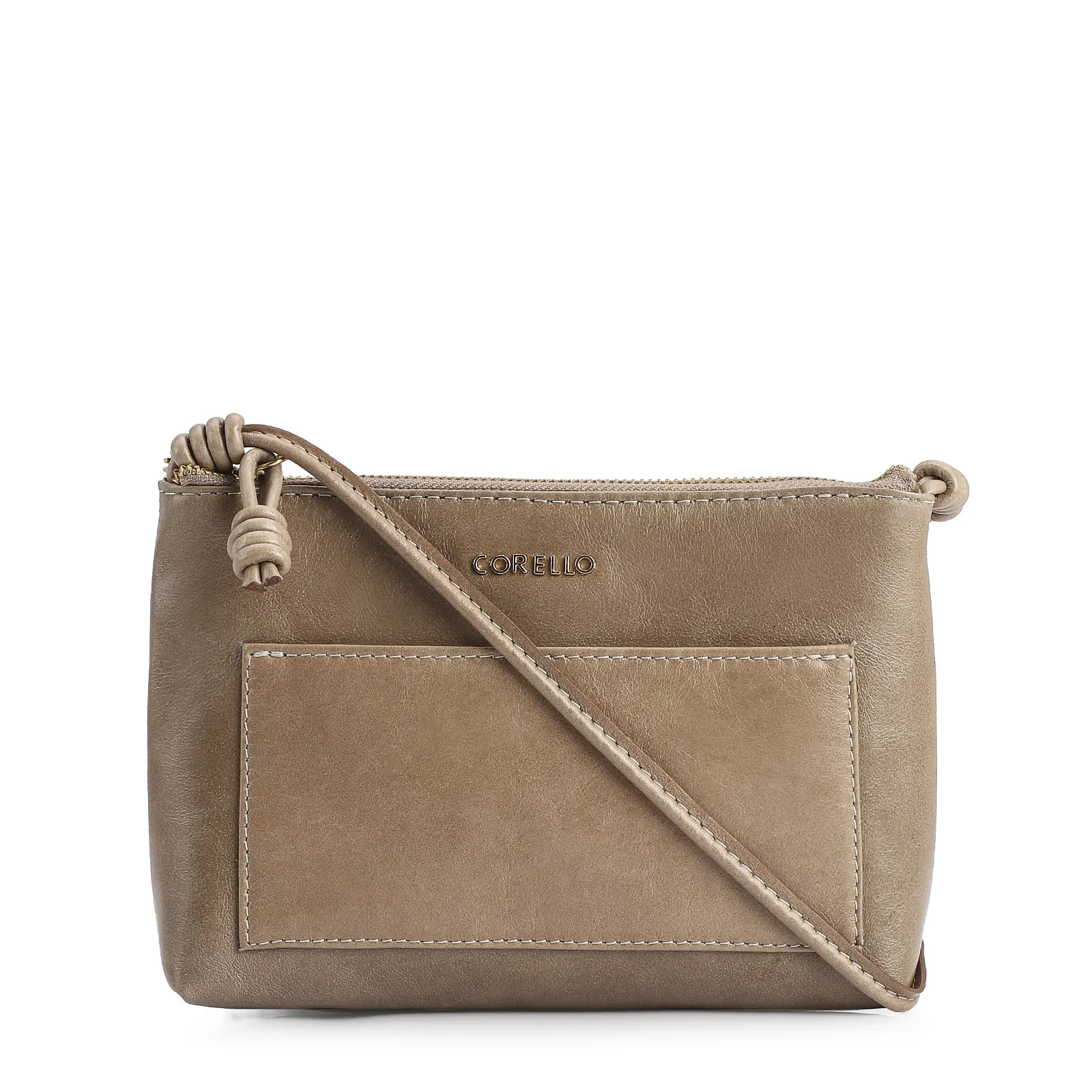 Bolsa Transversal Couro Argila