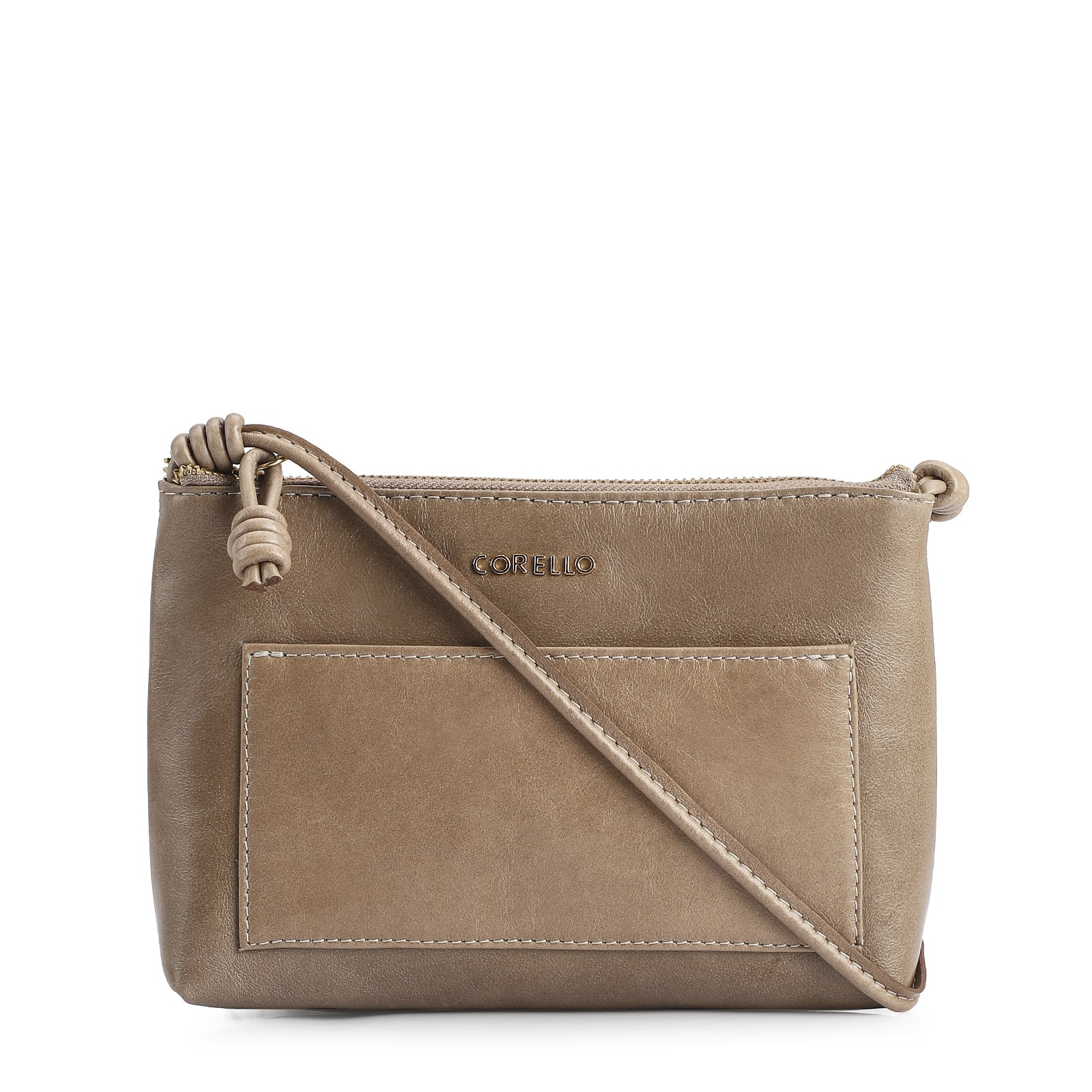 Bolsa Transversal Couro Argila