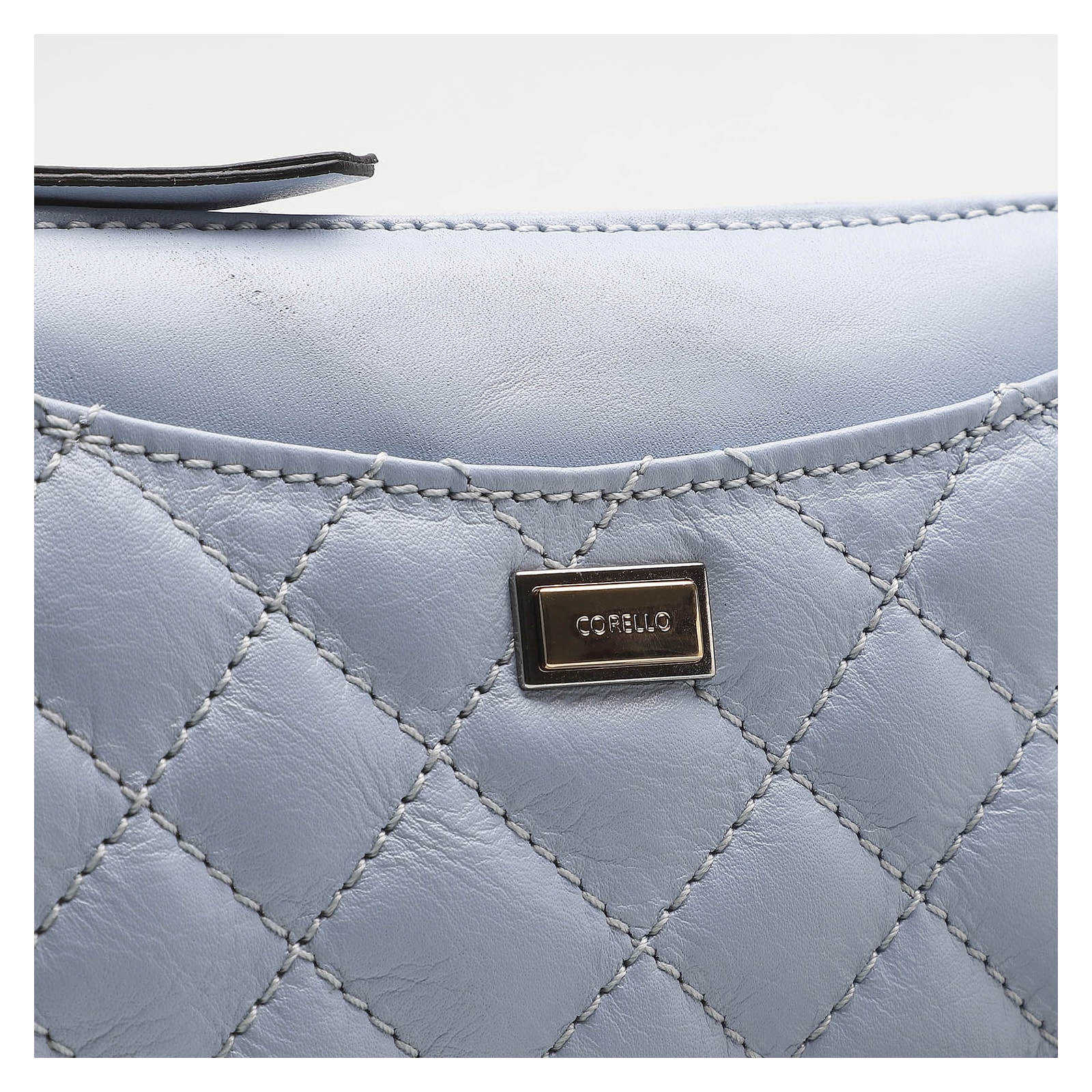 Bolsa Transversal Couro Azul