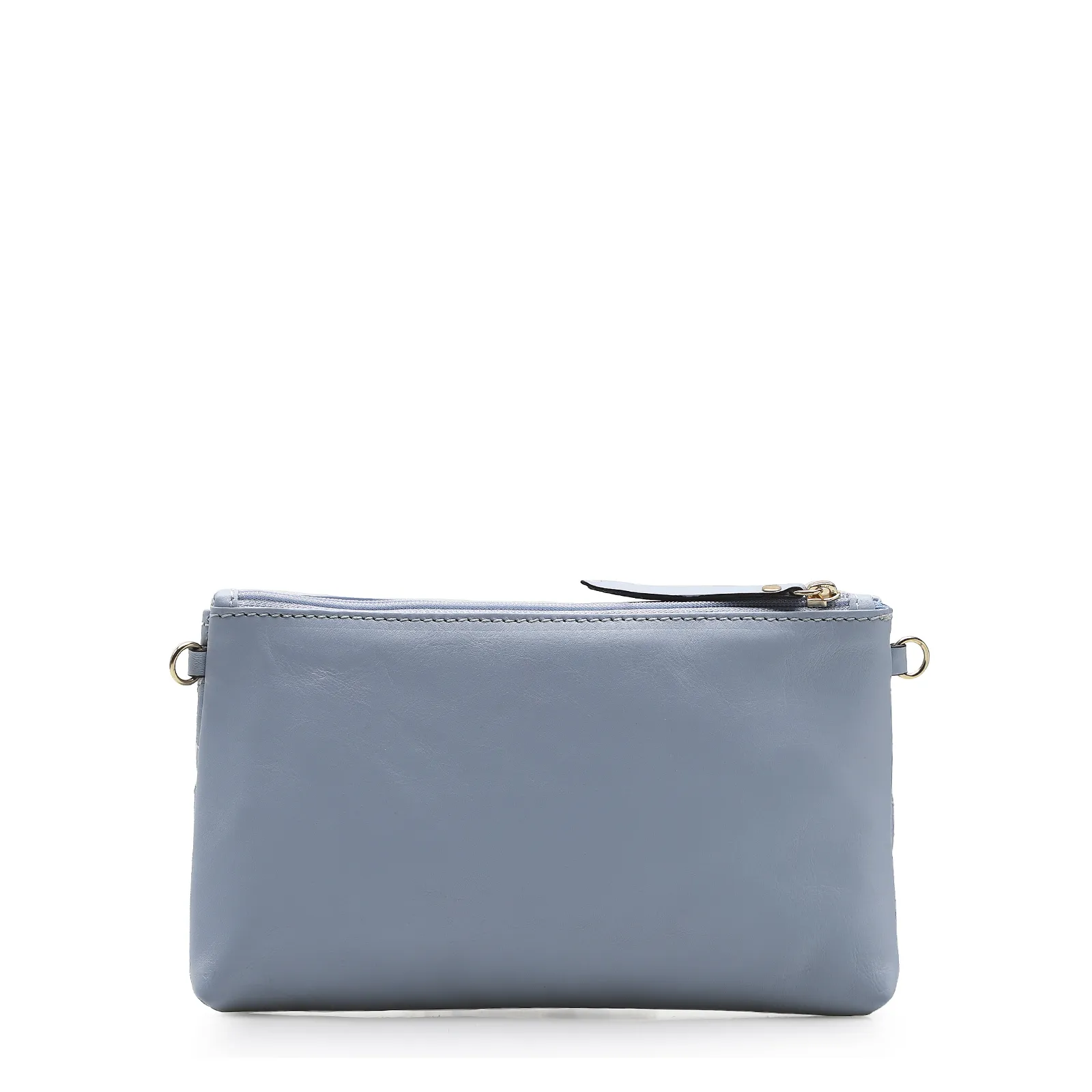 Bolsa Transversal Couro Azul