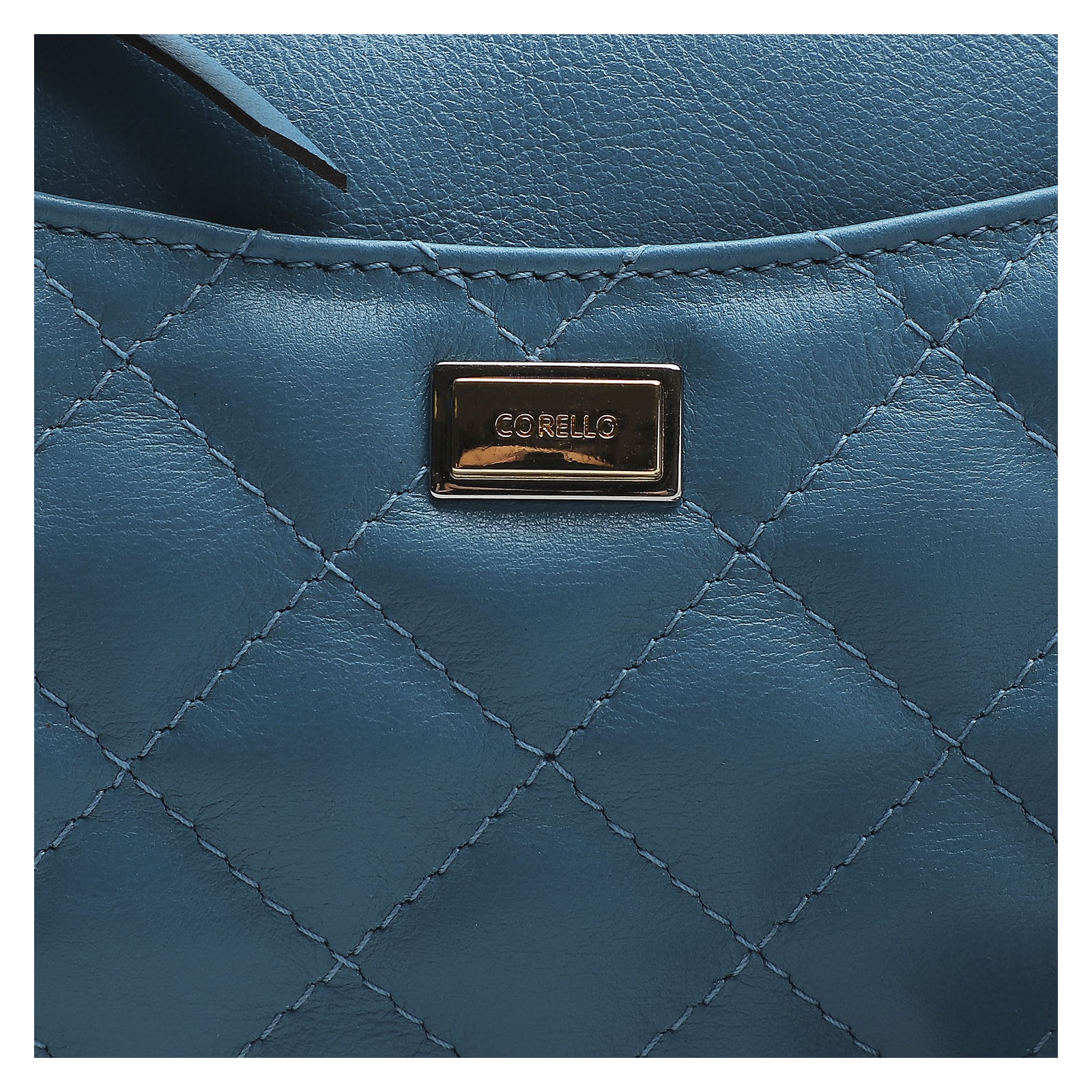 Bolsa Transversal Couro Azul