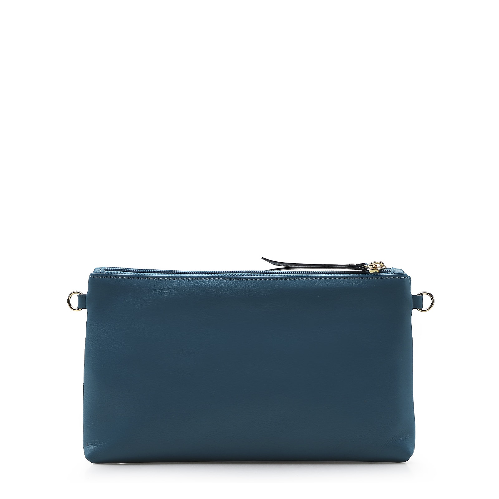 Bolsa Transversal Couro Azul