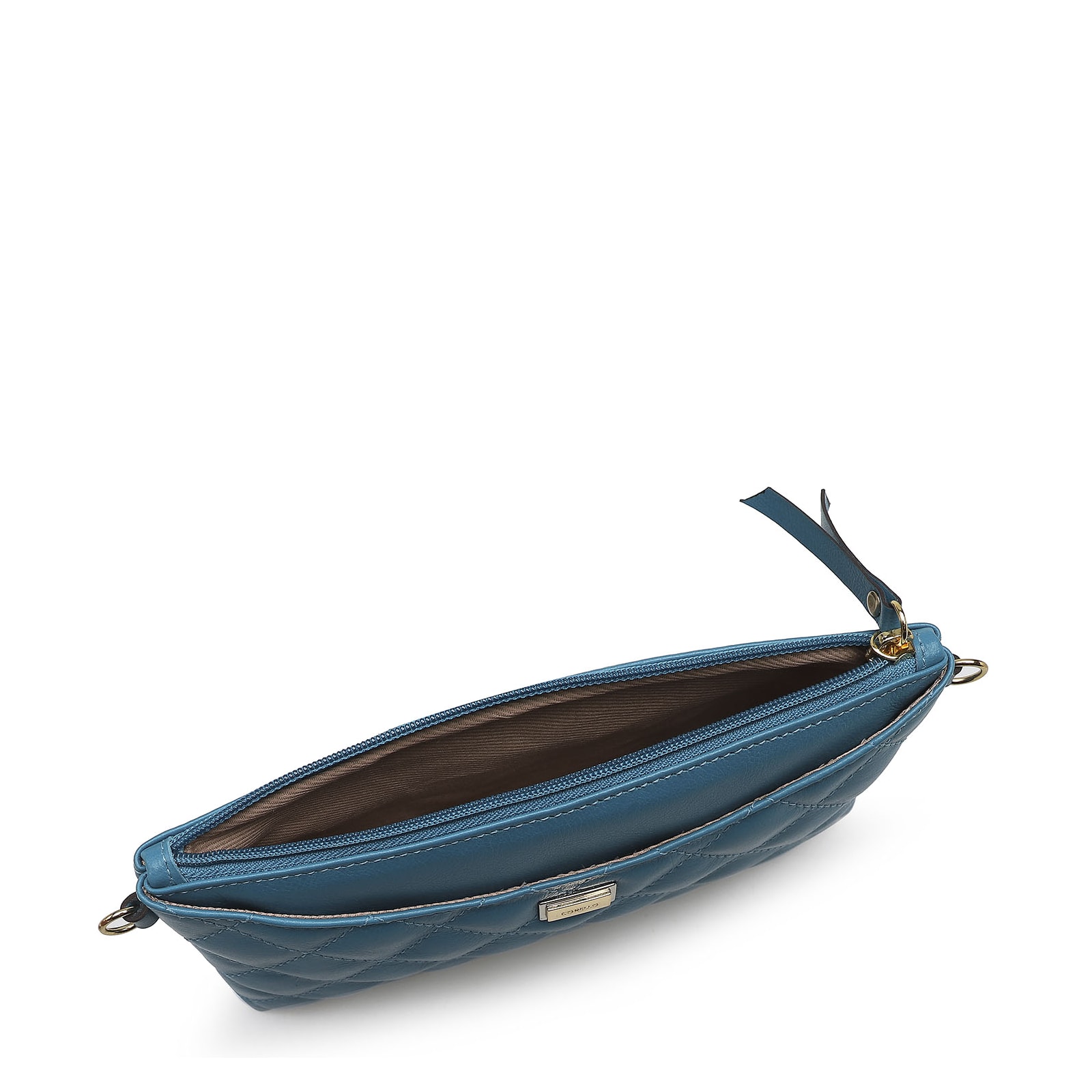 Bolsa Transversal Couro Azul