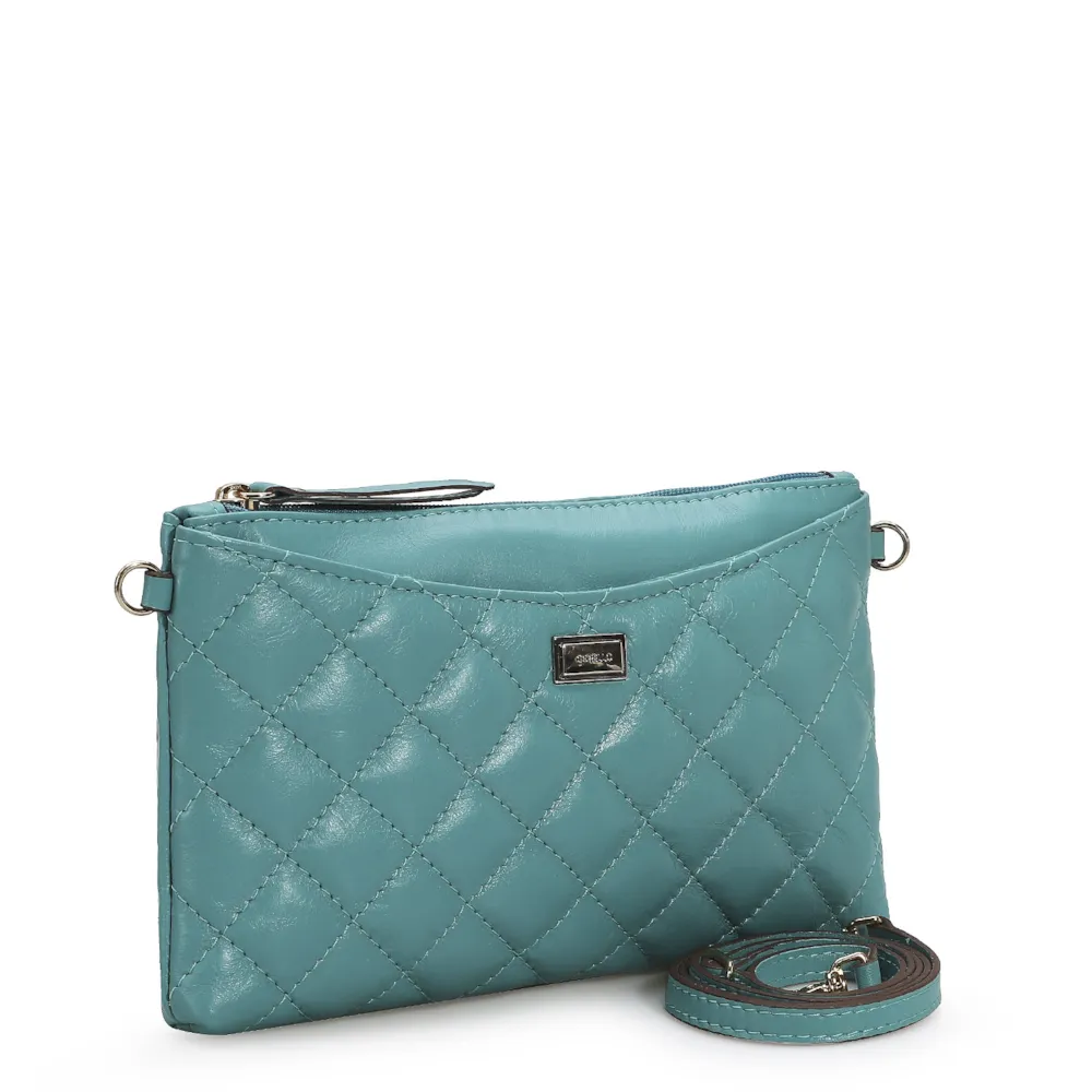 Bolsa Transversal Couro Azul - imagem 2