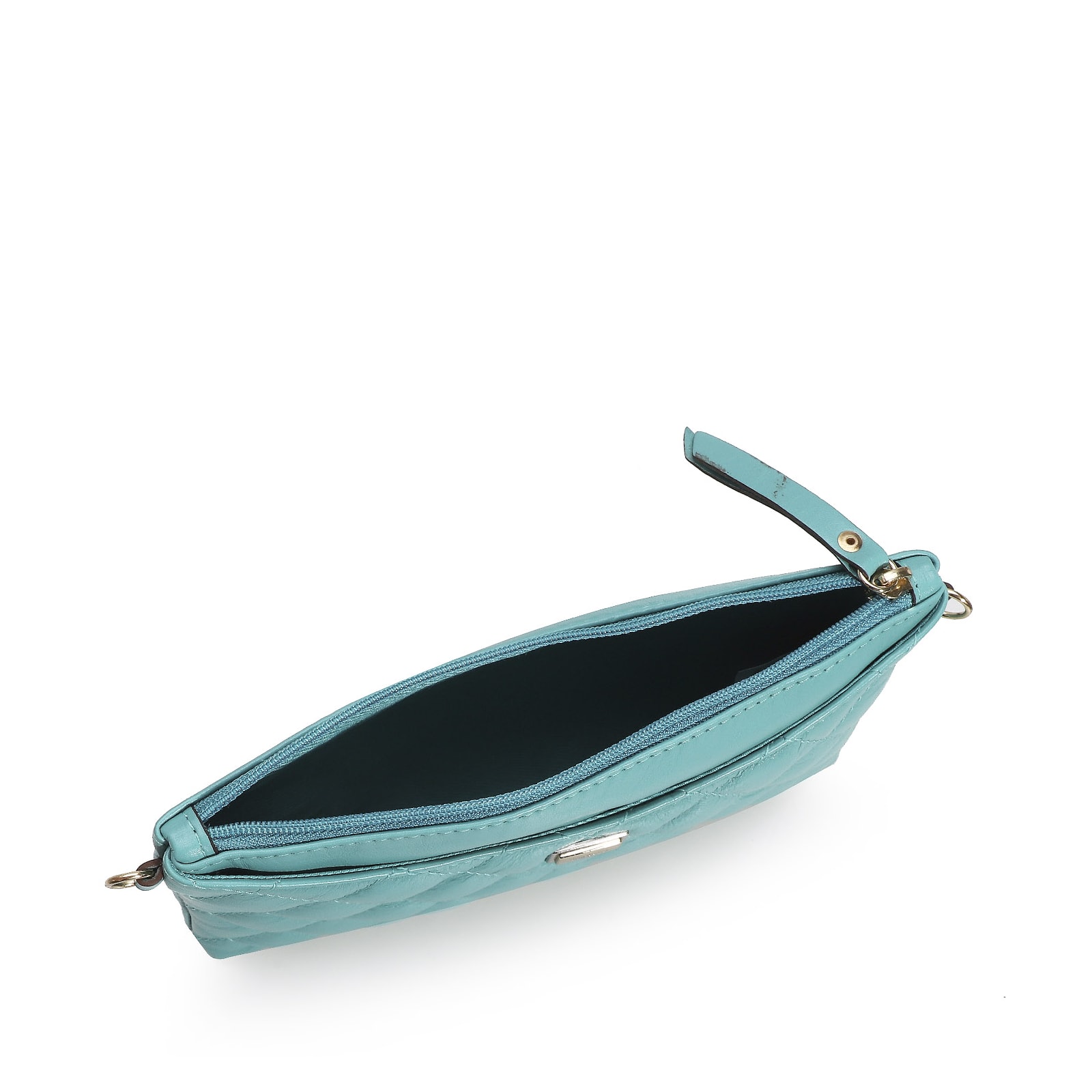 Bolsa Transversal Couro Azul