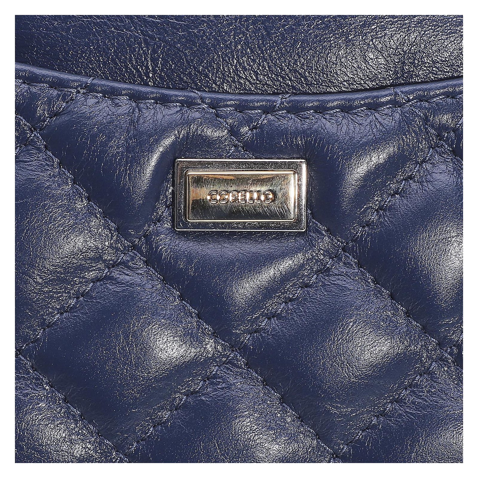 Bolsa Transversal Couro Azul