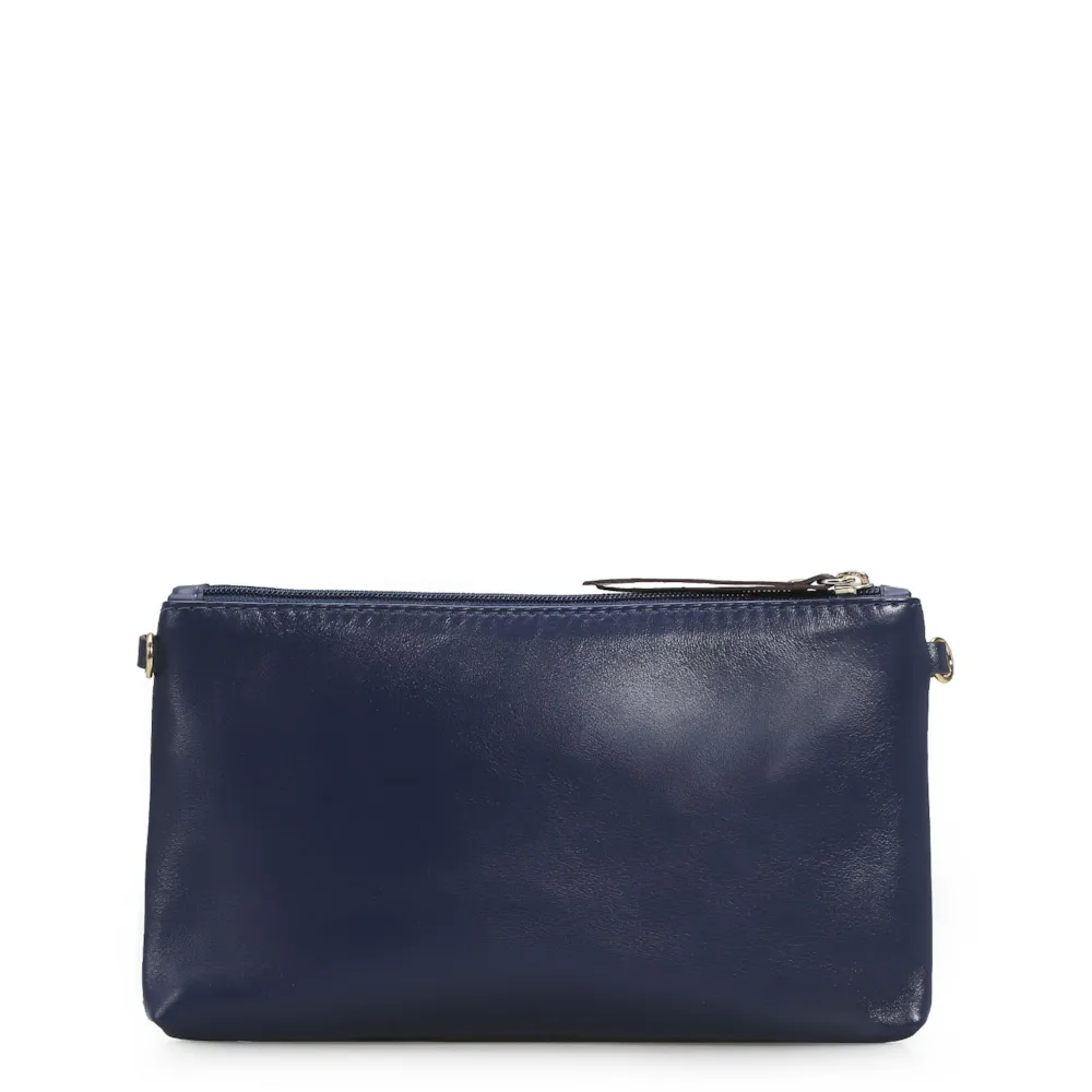 Bolsa Transversal Couro Azul - imagem 3