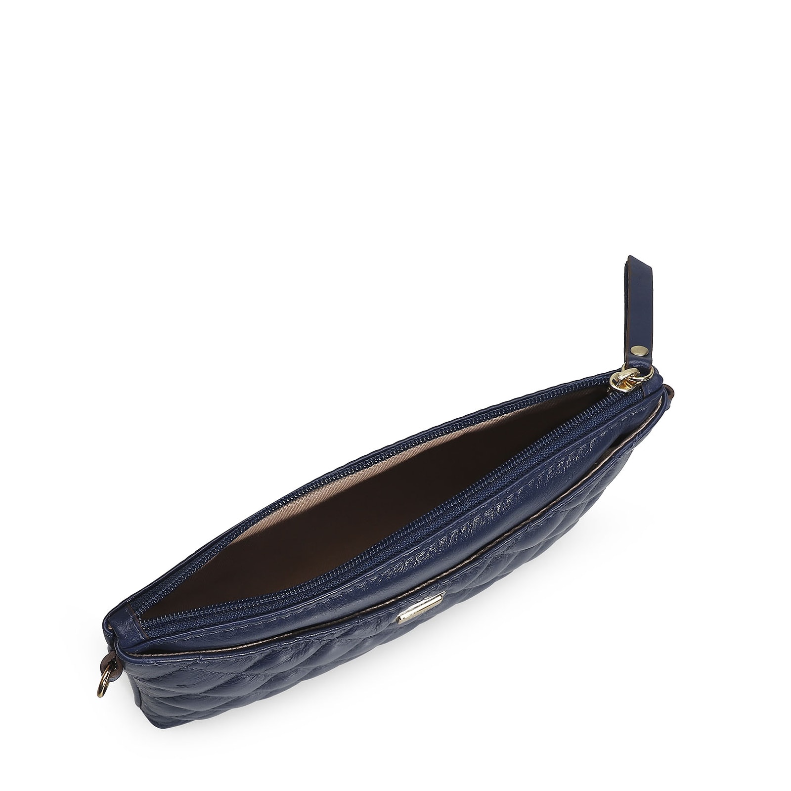 Bolsa Transversal Couro Azul