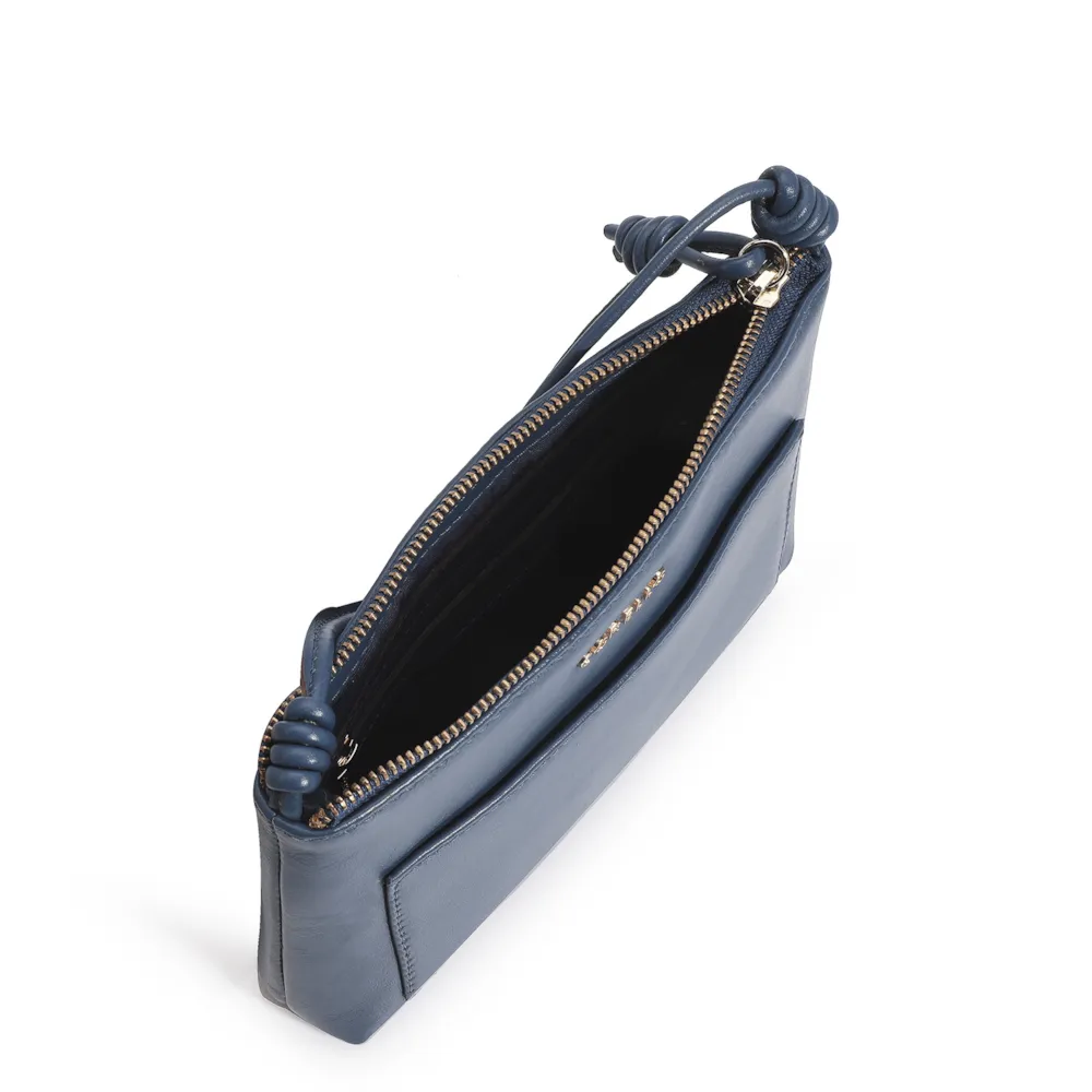 Bolsa Transversal Couro Azul - imagem 4