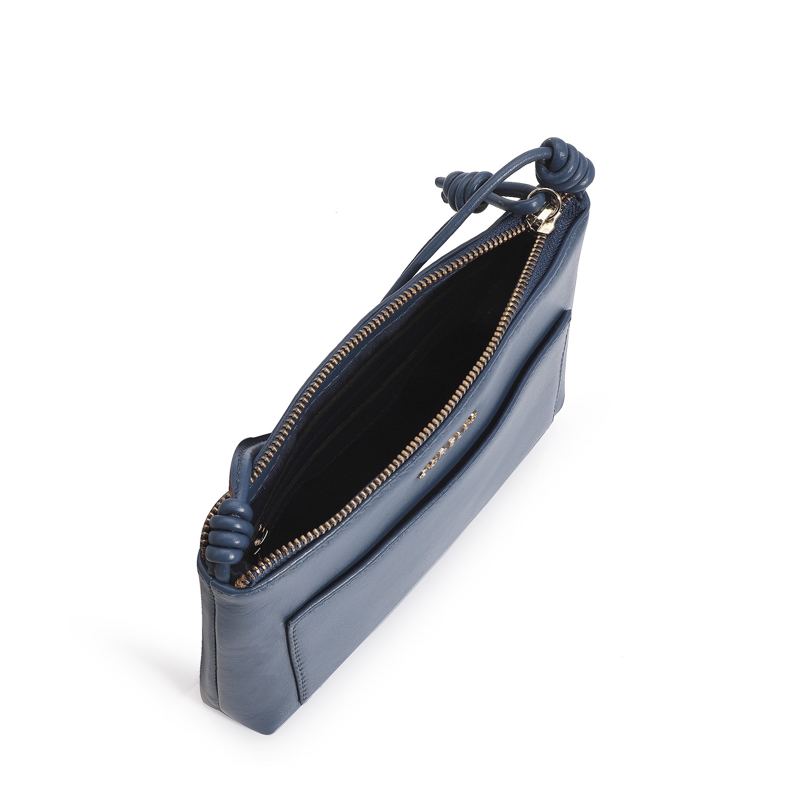 Bolsa Transversal Couro Azul