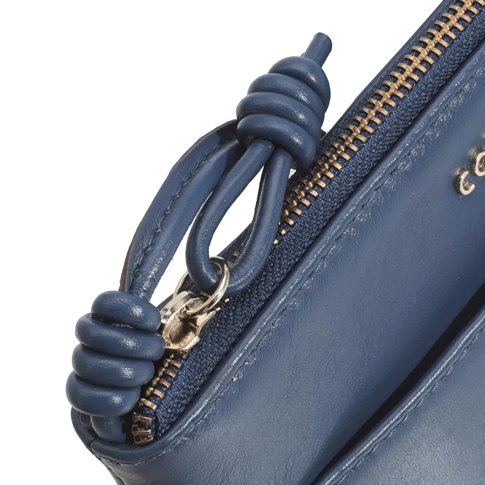 Bolsa Transversal Couro Azul - imagem 5