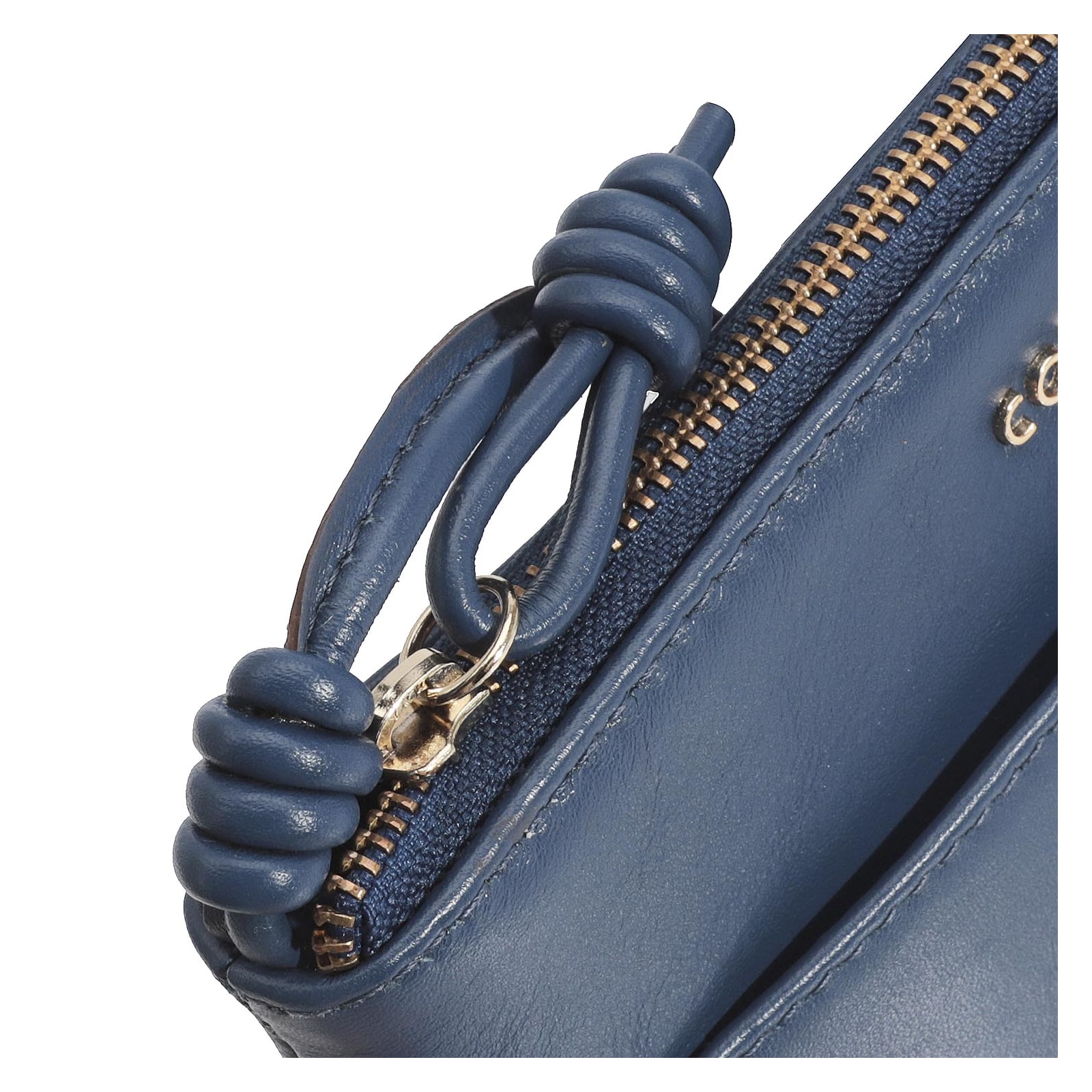 Bolsa Transversal Couro Azul