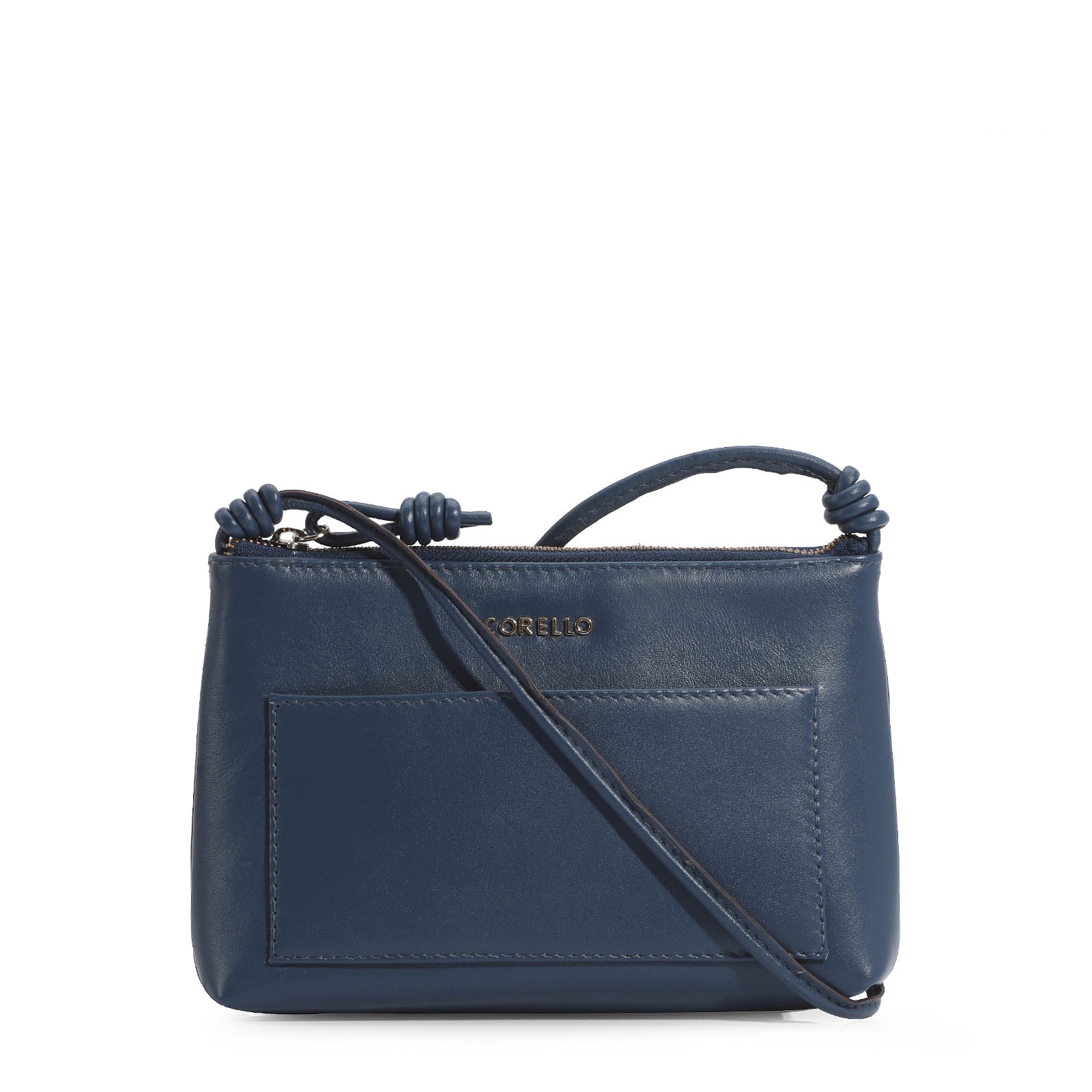 Bolsa Transversal Couro Azul