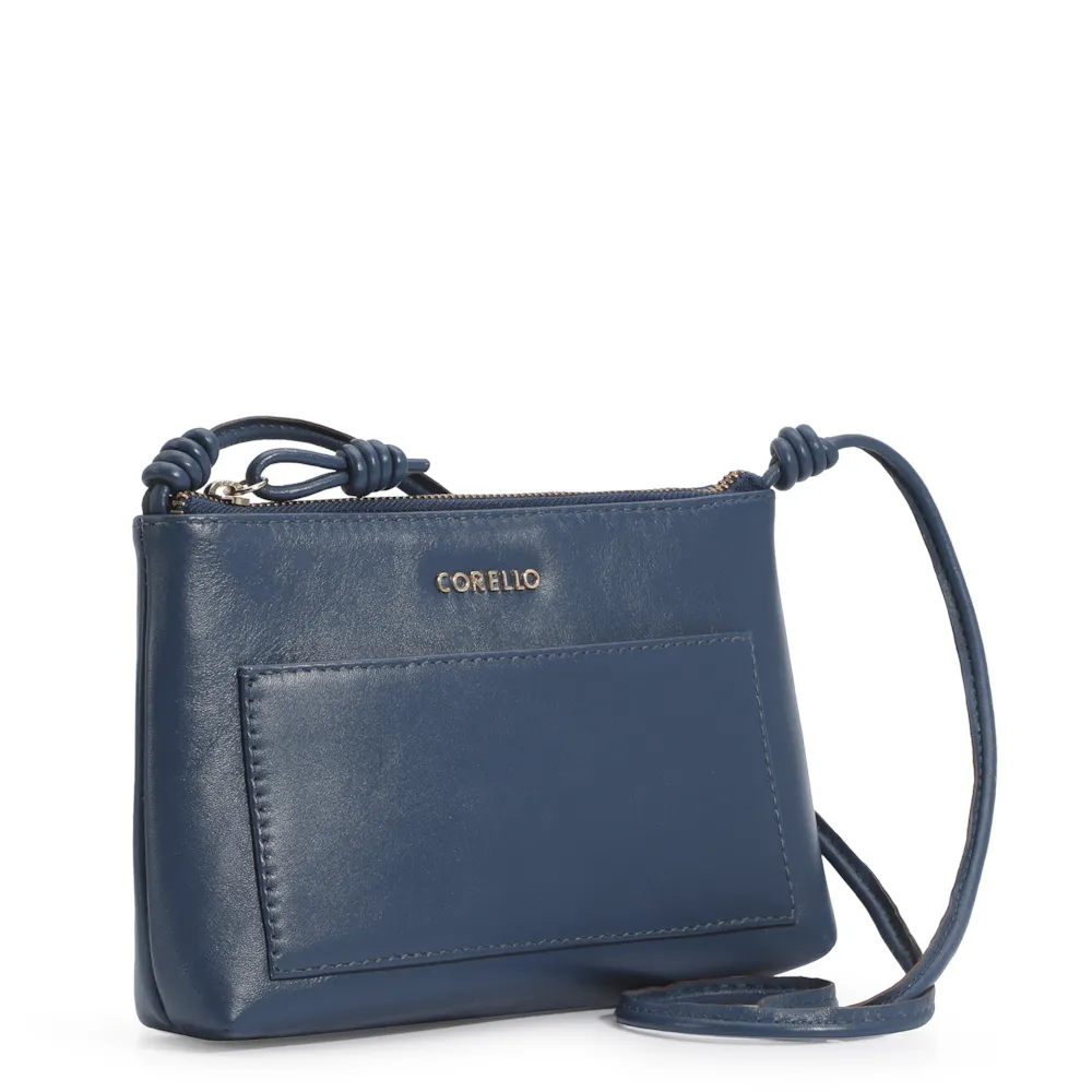 Bolsa Transversal Couro Azul - imagem 2