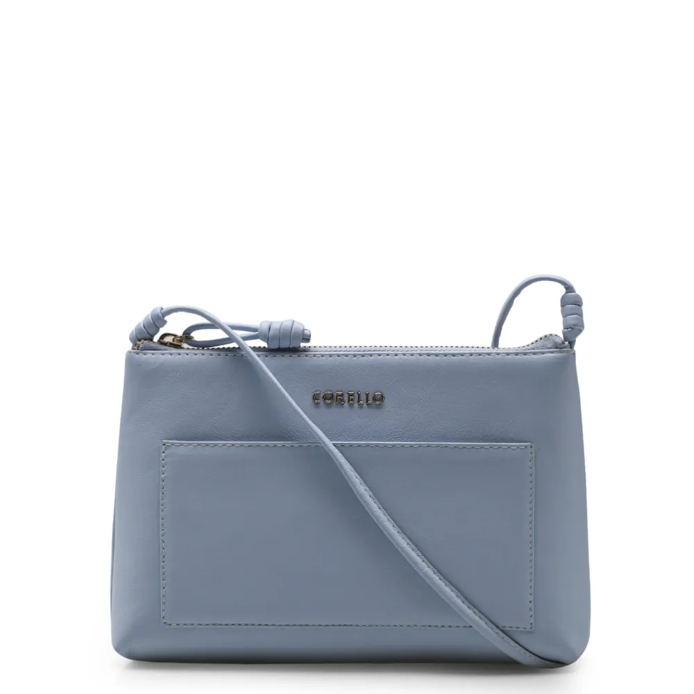 Bolsa Transversal Couro Azul