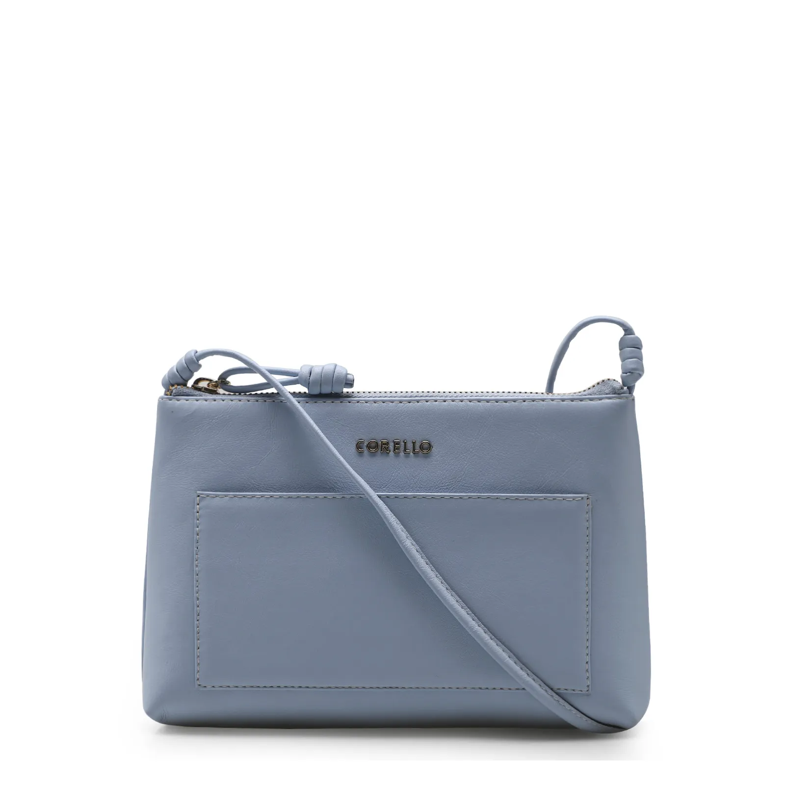 Bolsa Transversal Couro Azul