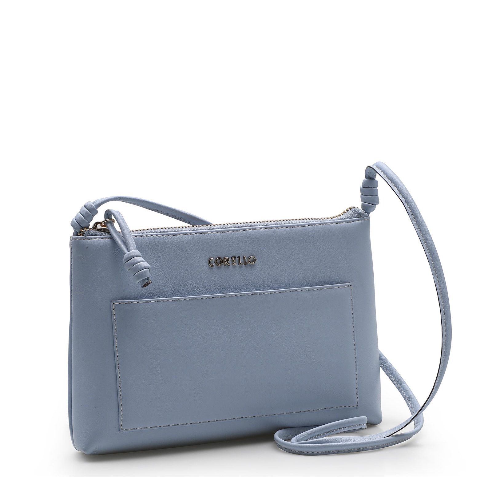 Bolsa Transversal Couro Azul