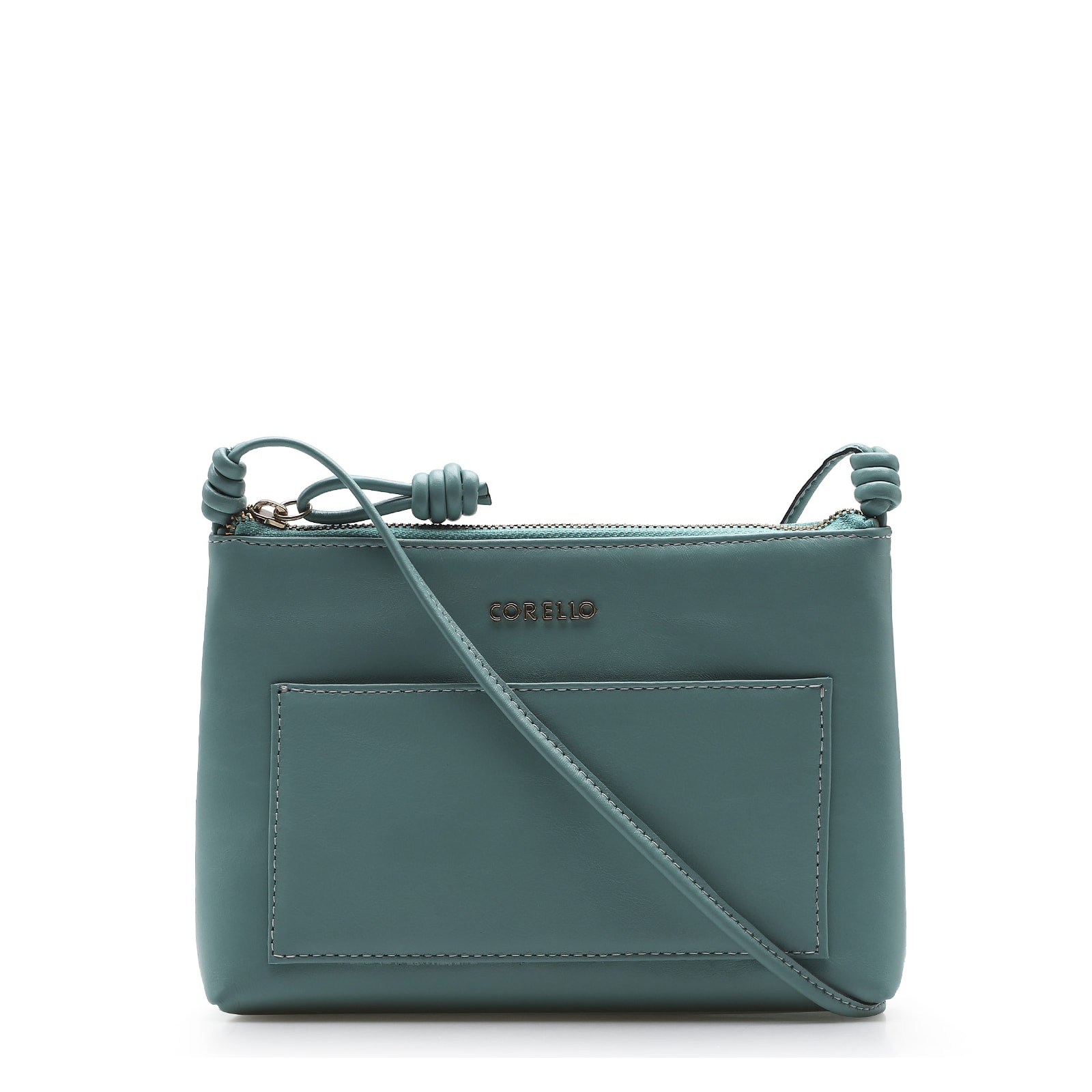 Bolsa Transversal Couro Azul