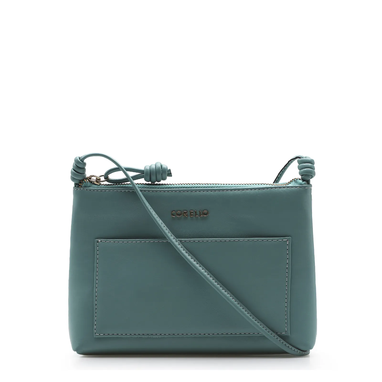 Bolsa Transversal Couro Azul