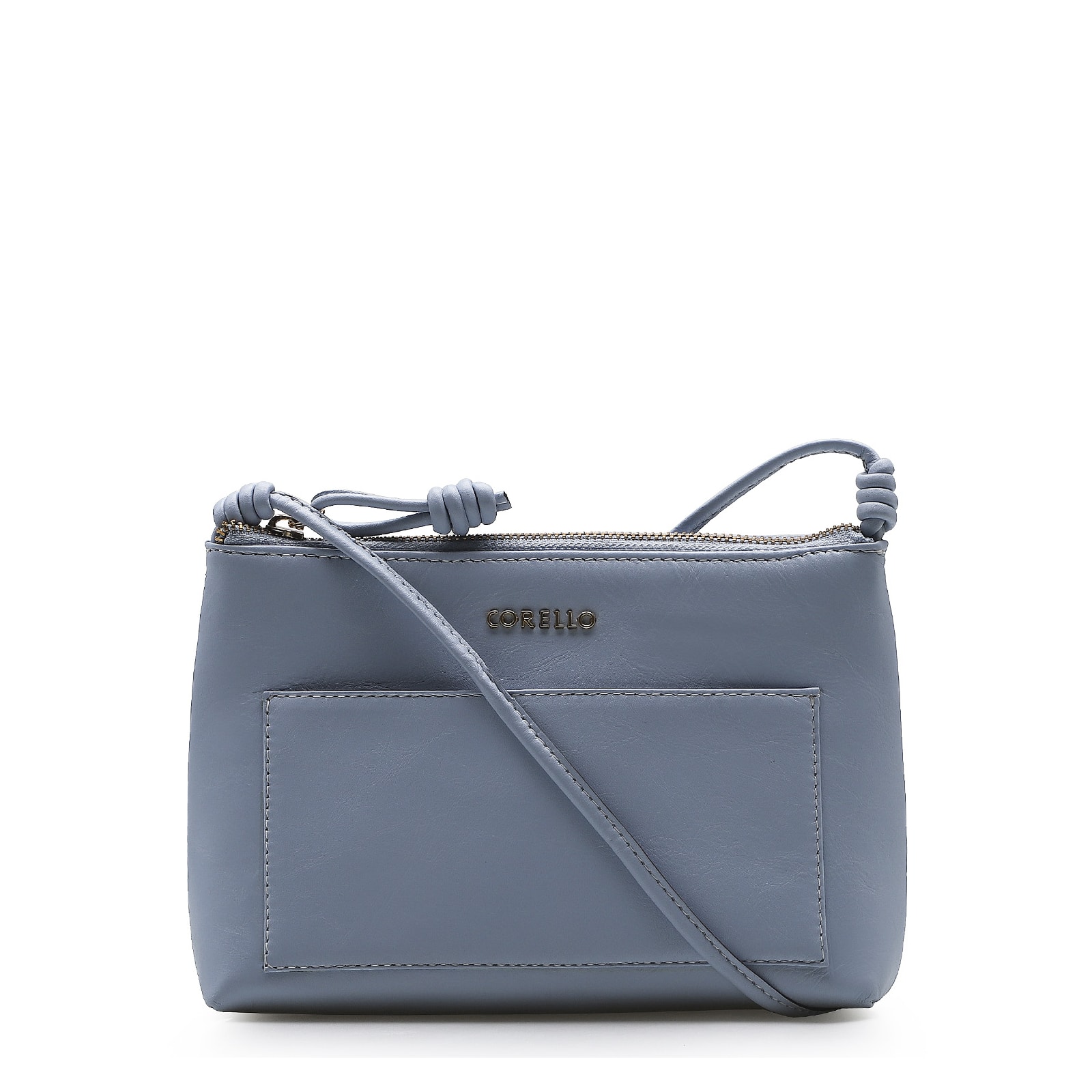 Bolsa Transversal Couro Azul