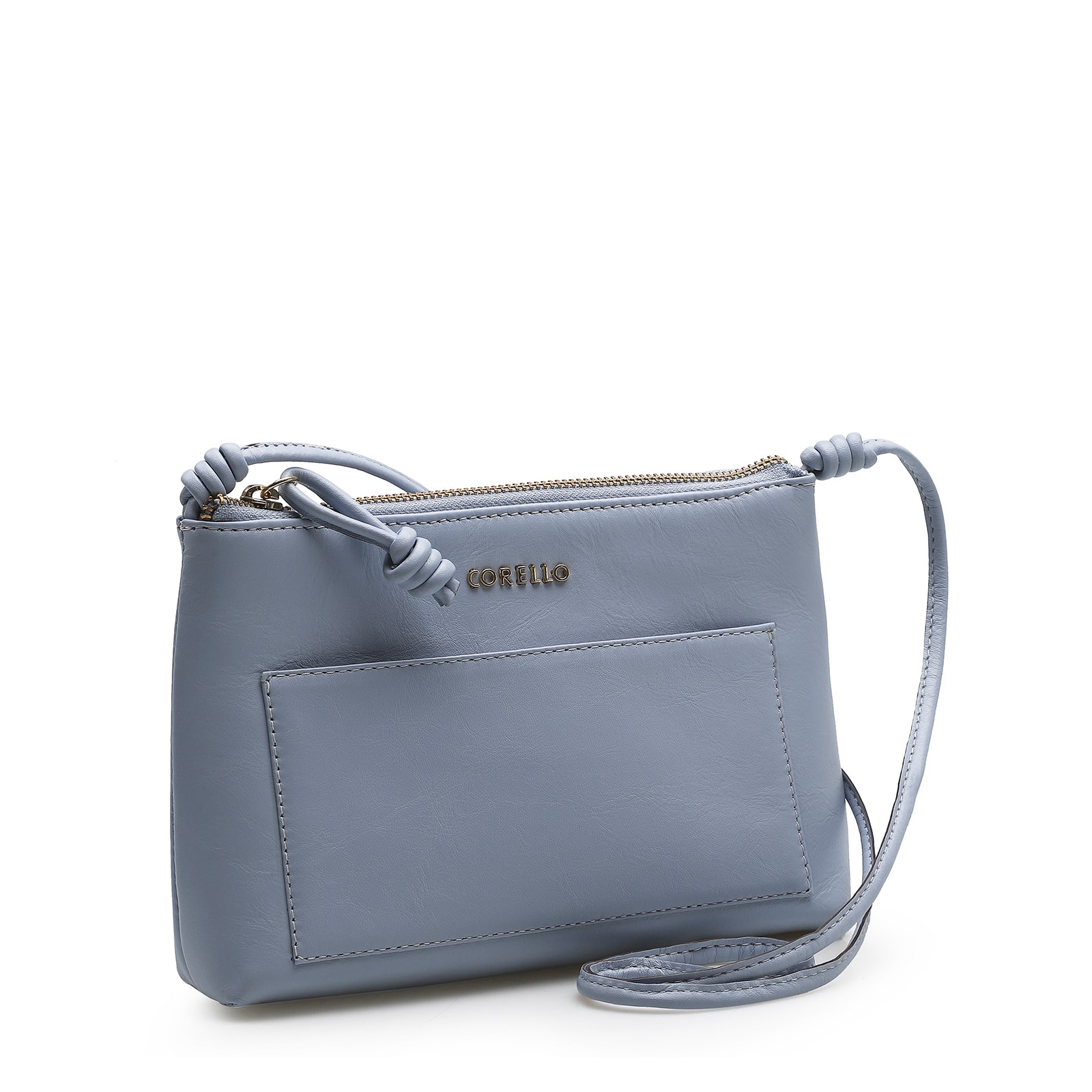 Bolsa Transversal Couro Azul
