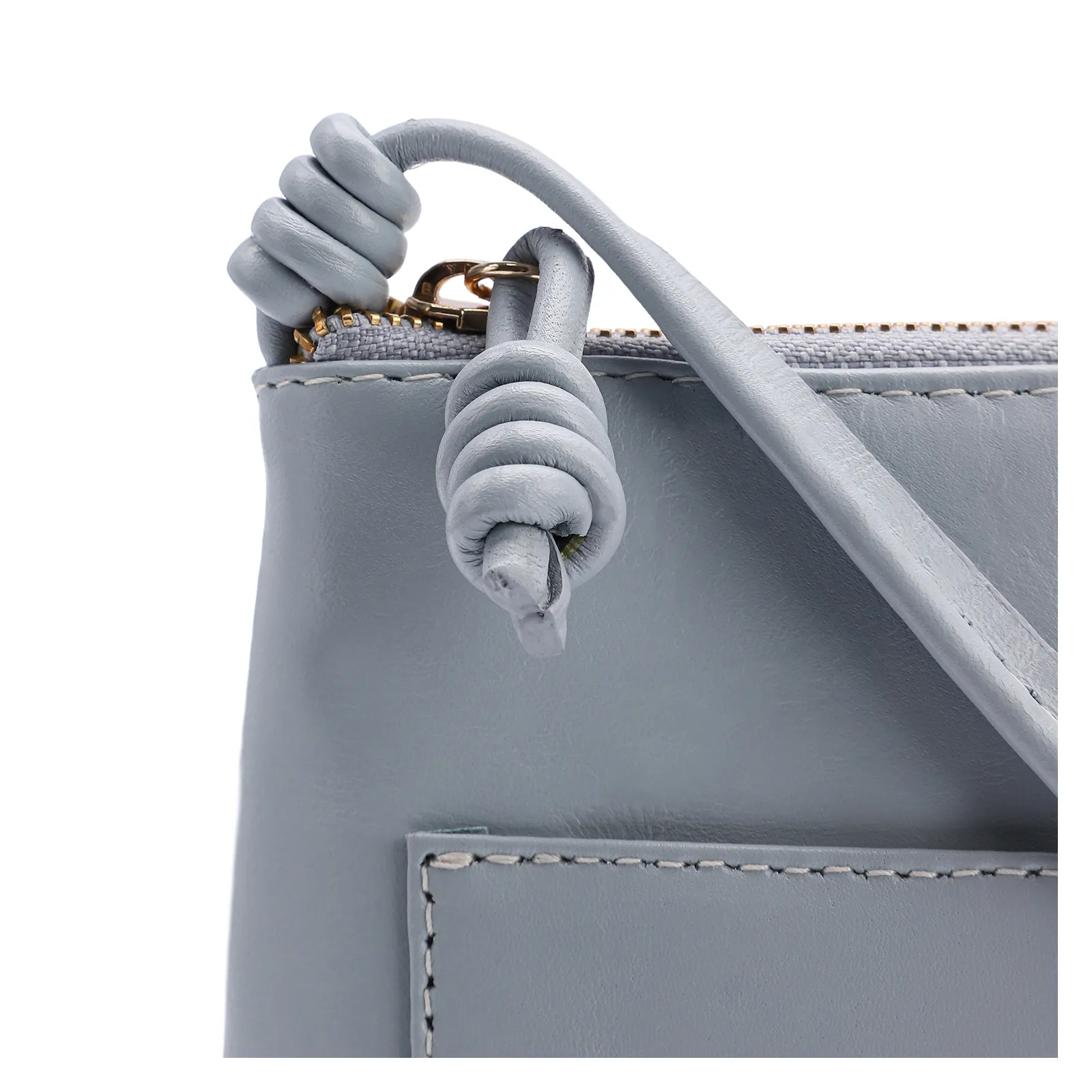 Bolsa Transversal Couro Azul