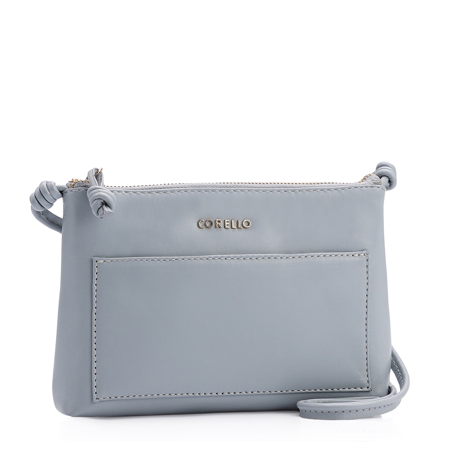 Bolsa Transversal Couro Azul