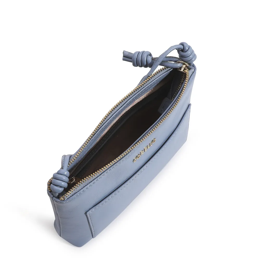 Bolsa Transversal Couro Azul - imagem 4