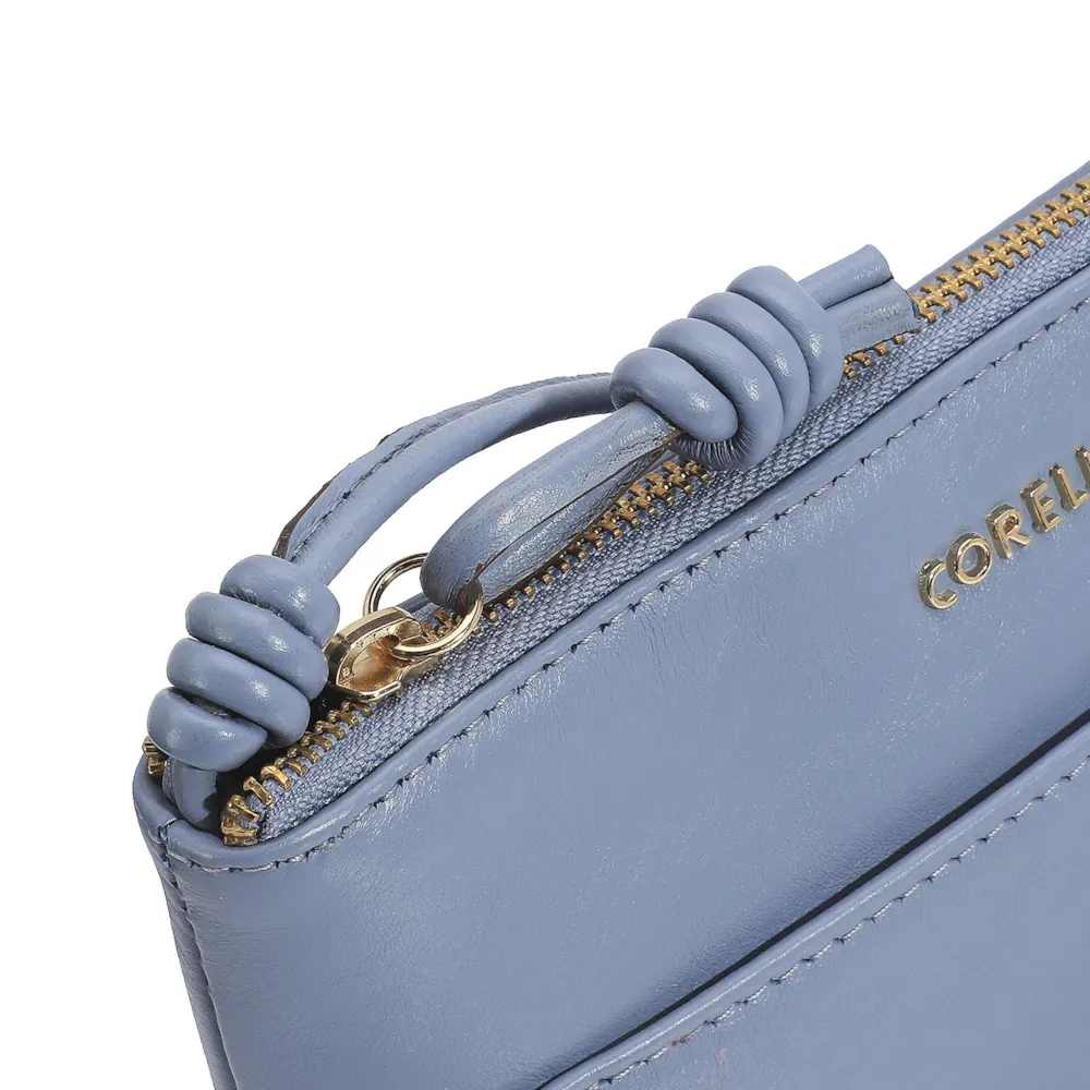Bolsa Transversal Couro Azul - imagem 5