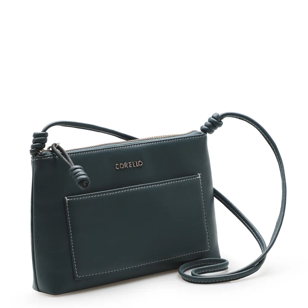 Bolsa Transversal Couro Azul - imagem 2