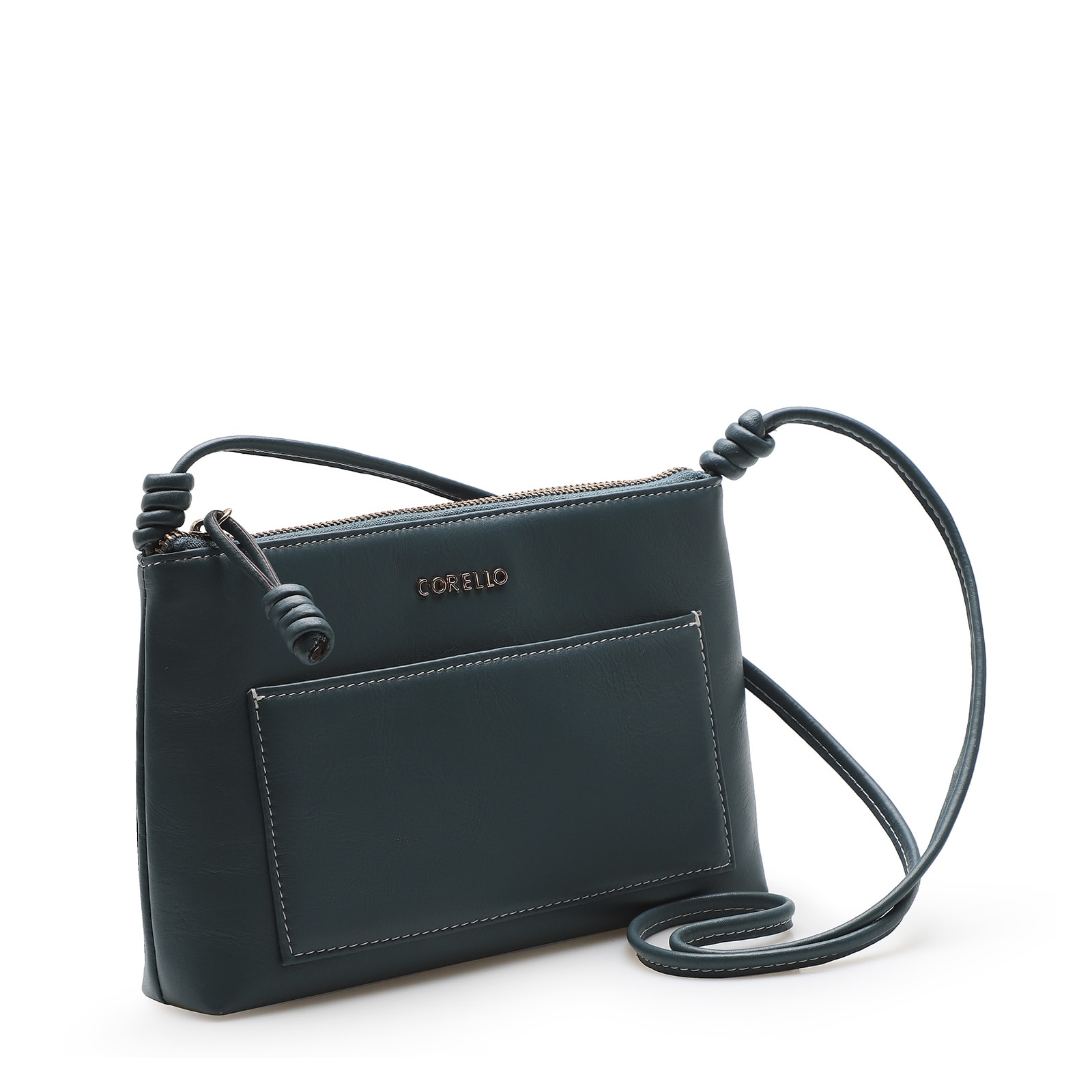 Bolsa Transversal Couro Azul
