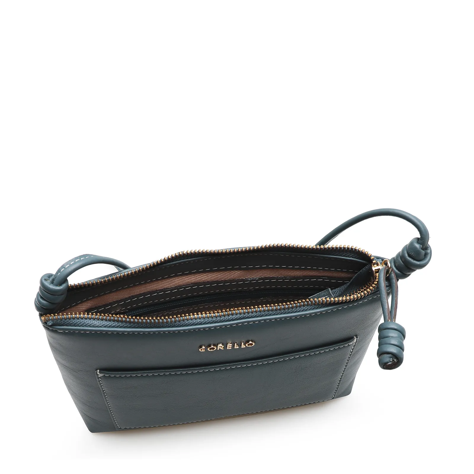 Bolsa Transversal Couro Azul