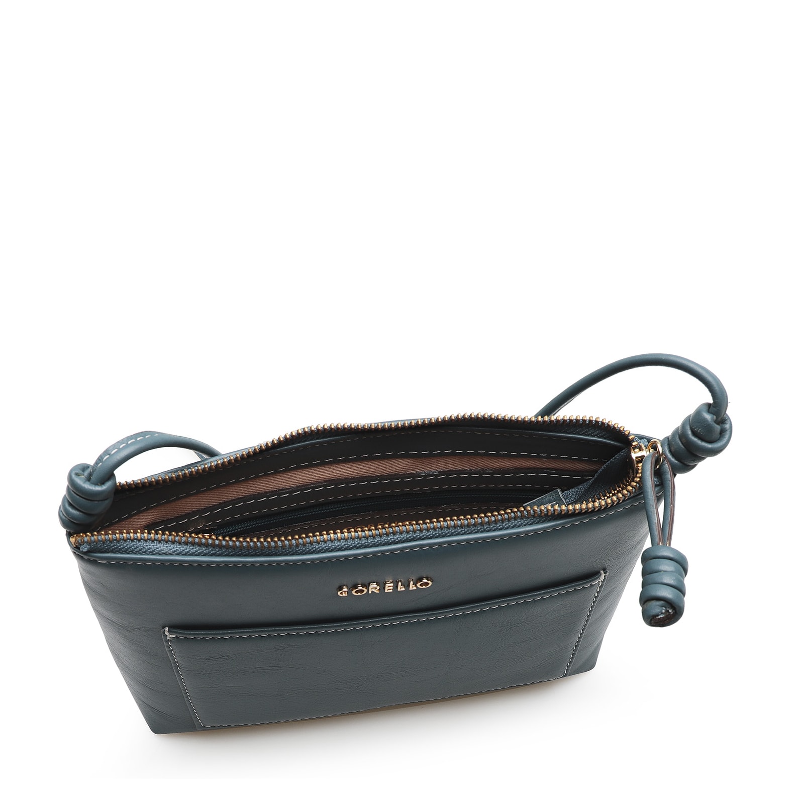 Bolsa Transversal Couro Azul