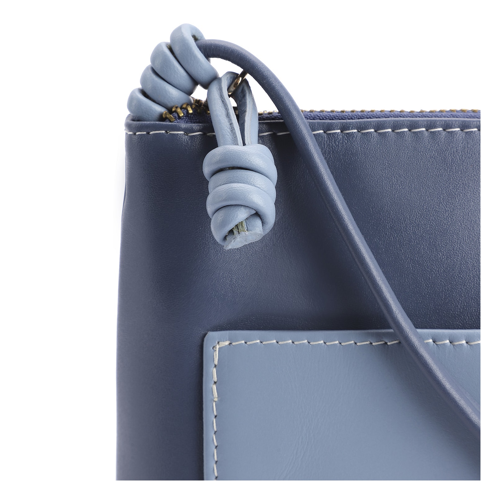 Bolsa Transversal Couro Azul