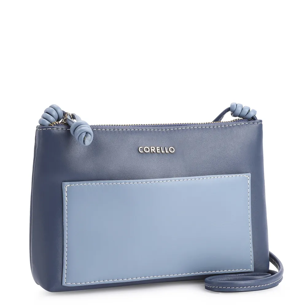 Bolsa Transversal Couro Azul - imagem 2