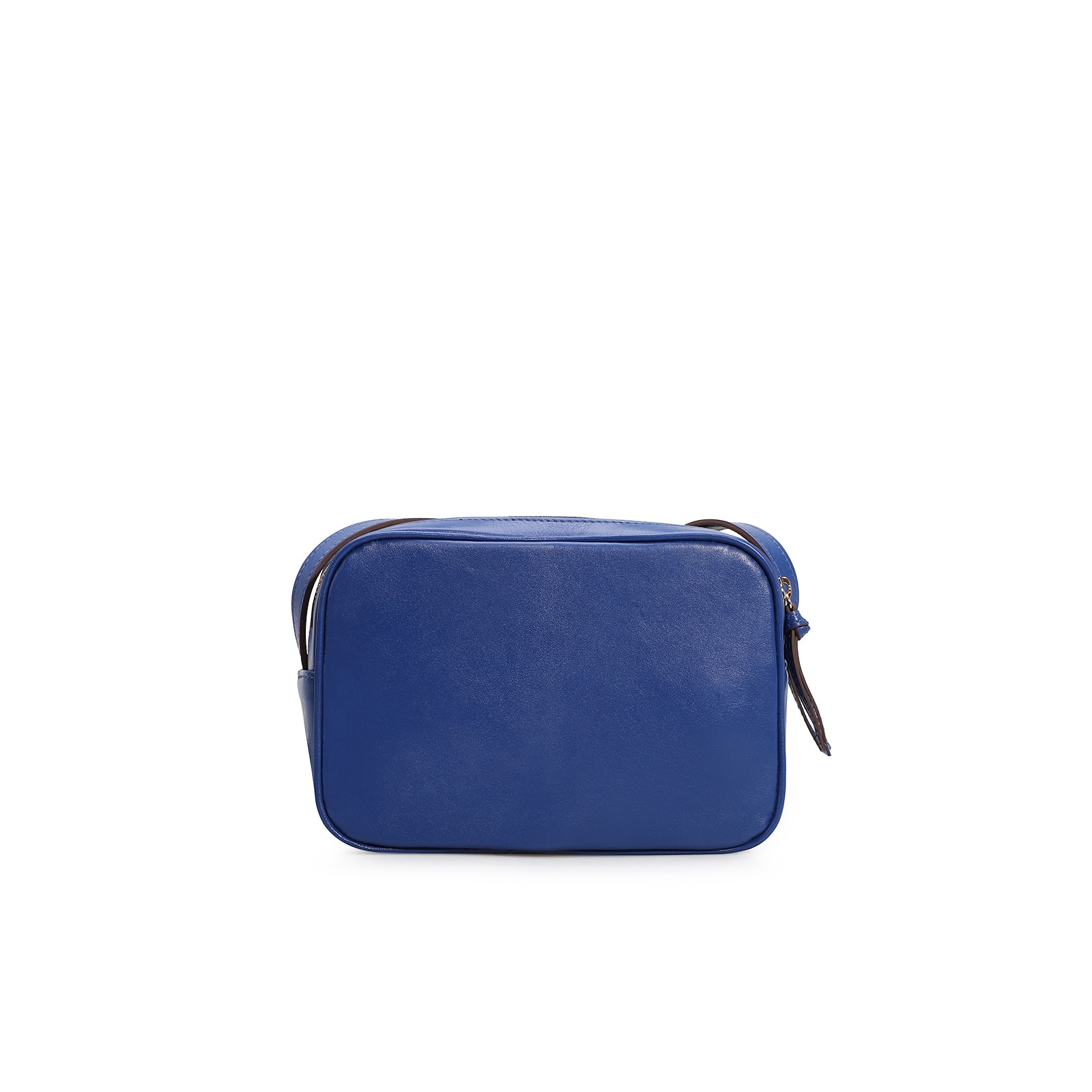 Bolsa Transversal Couro Azul