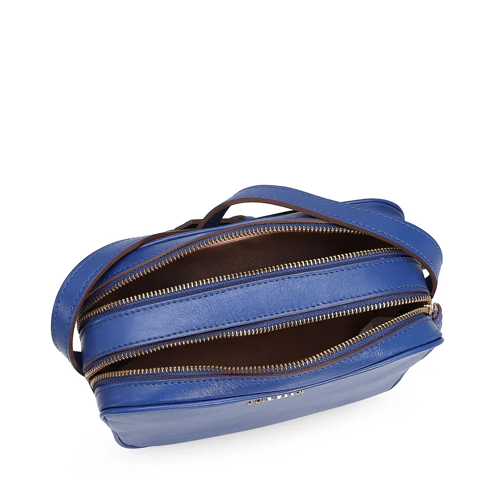 Bolsa Transversal Couro Azul - imagem 4