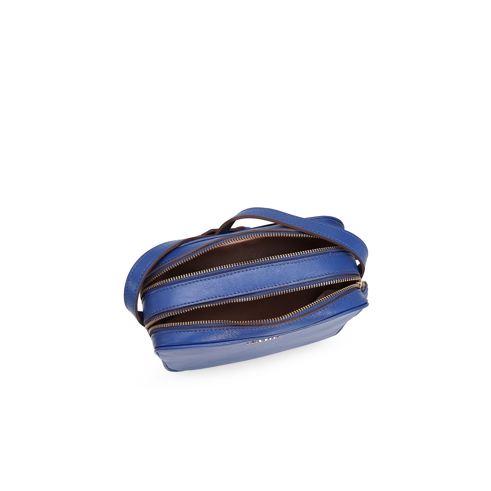 Bolsa Transversal Couro Azul