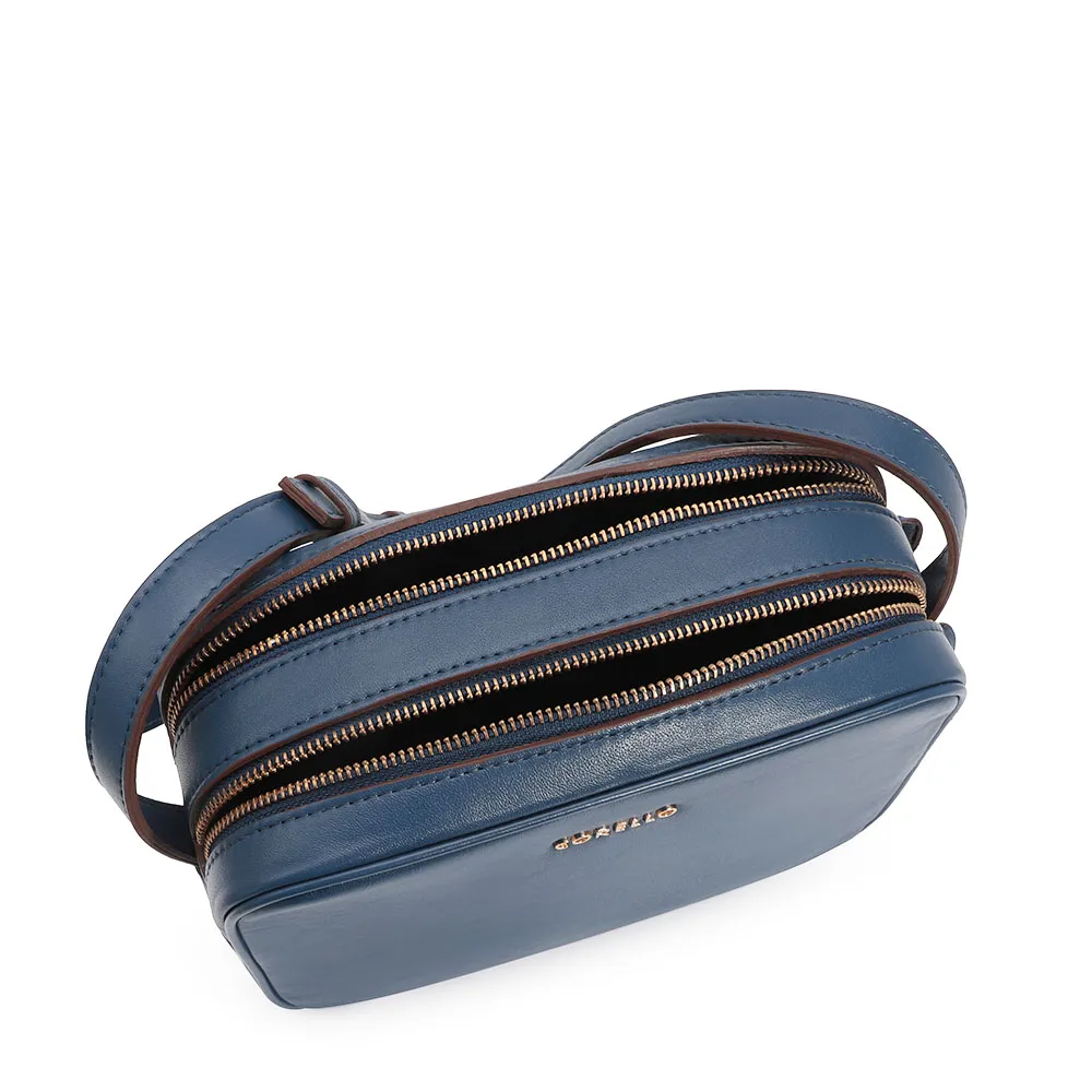 Bolsa Transversal Couro Azul - imagem 5