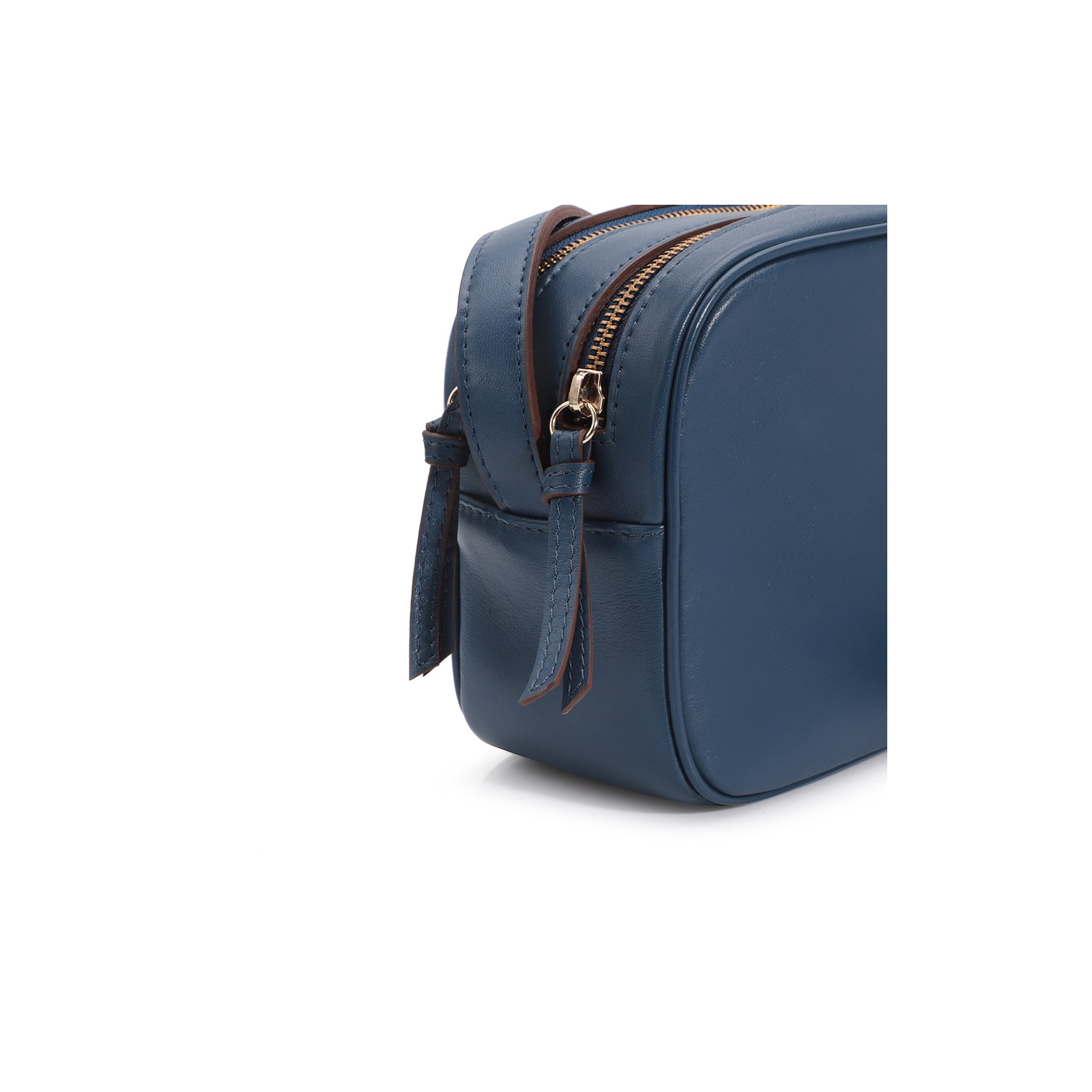 Bolsa Transversal Couro Azul