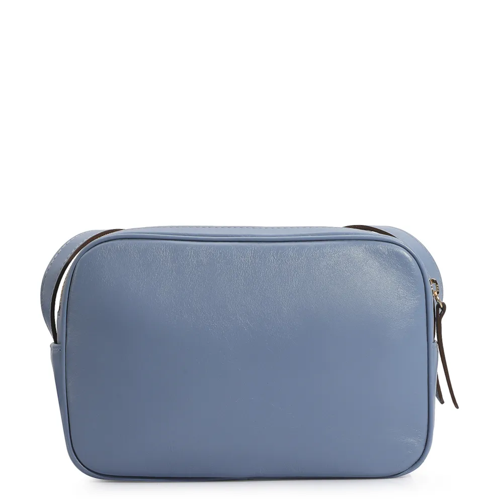 Bolsa Transversal Couro Azul - imagem 4