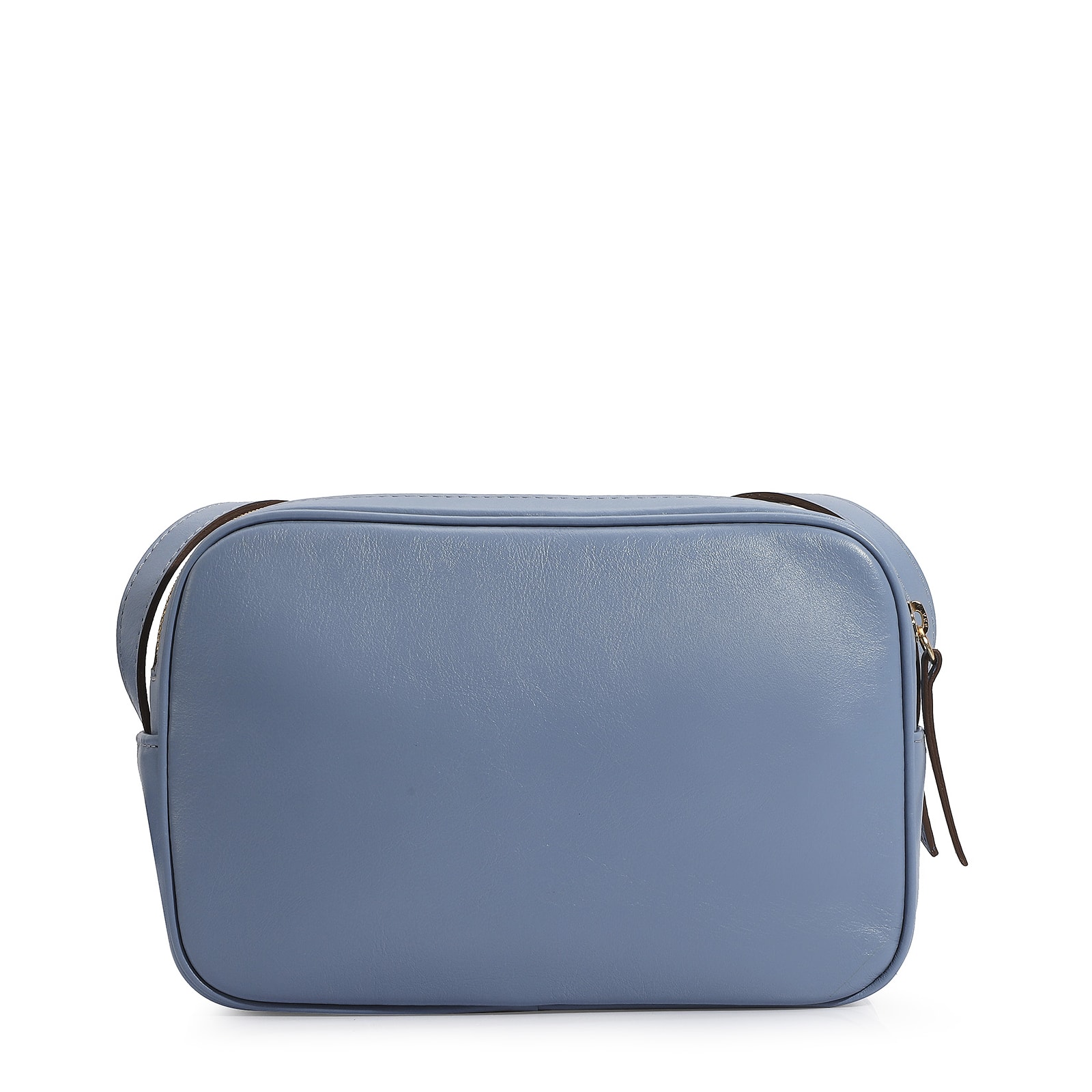 Bolsa Transversal Couro Azul