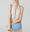 Bolsa Transversal Couro Azul - imagem 2
