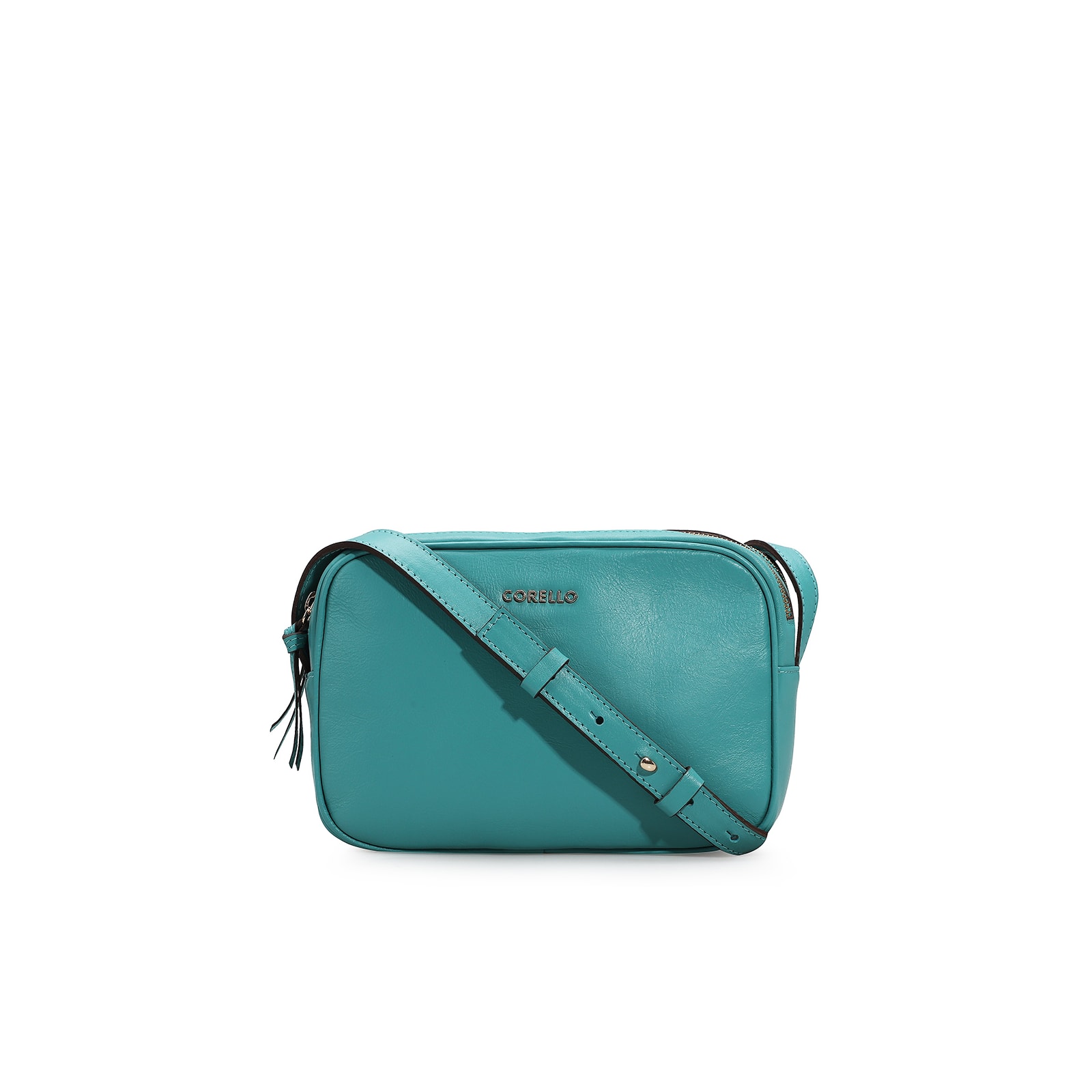 Bolsa Transversal Couro Azul