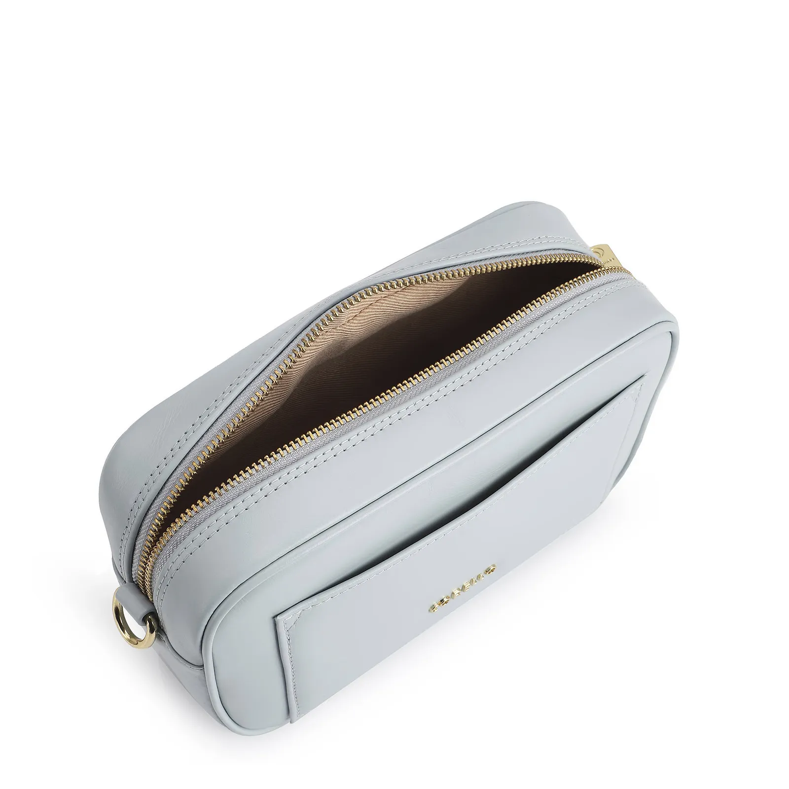 Bolsa Transversal Couro Azul